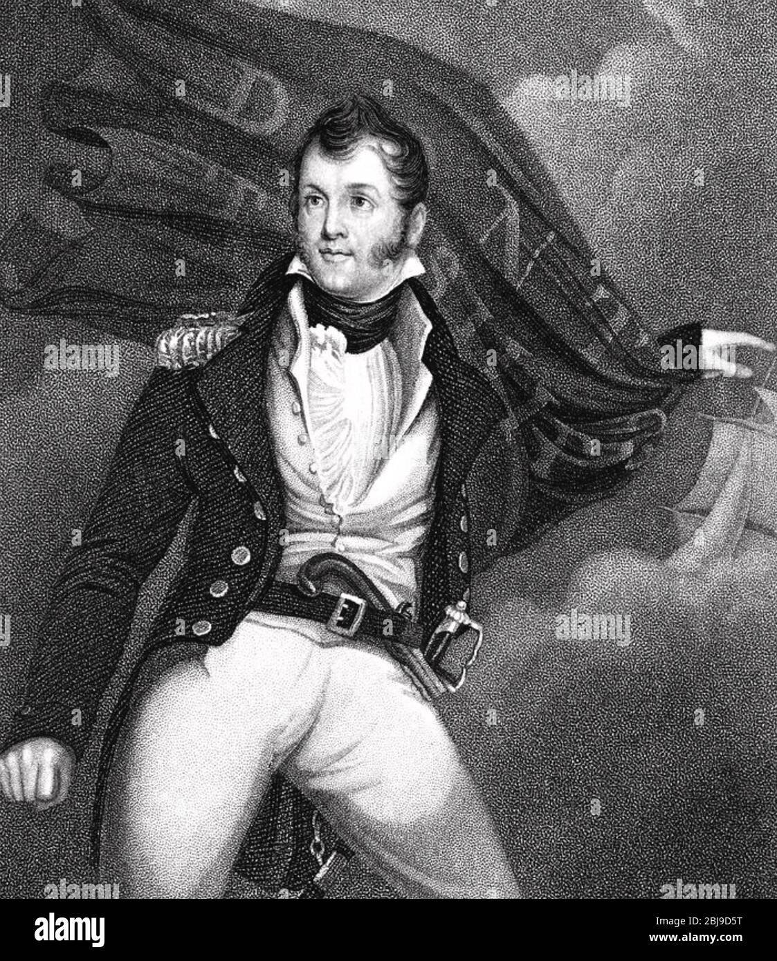 OLIVER PERRY (1785-1819) American naval commander Stock Photo