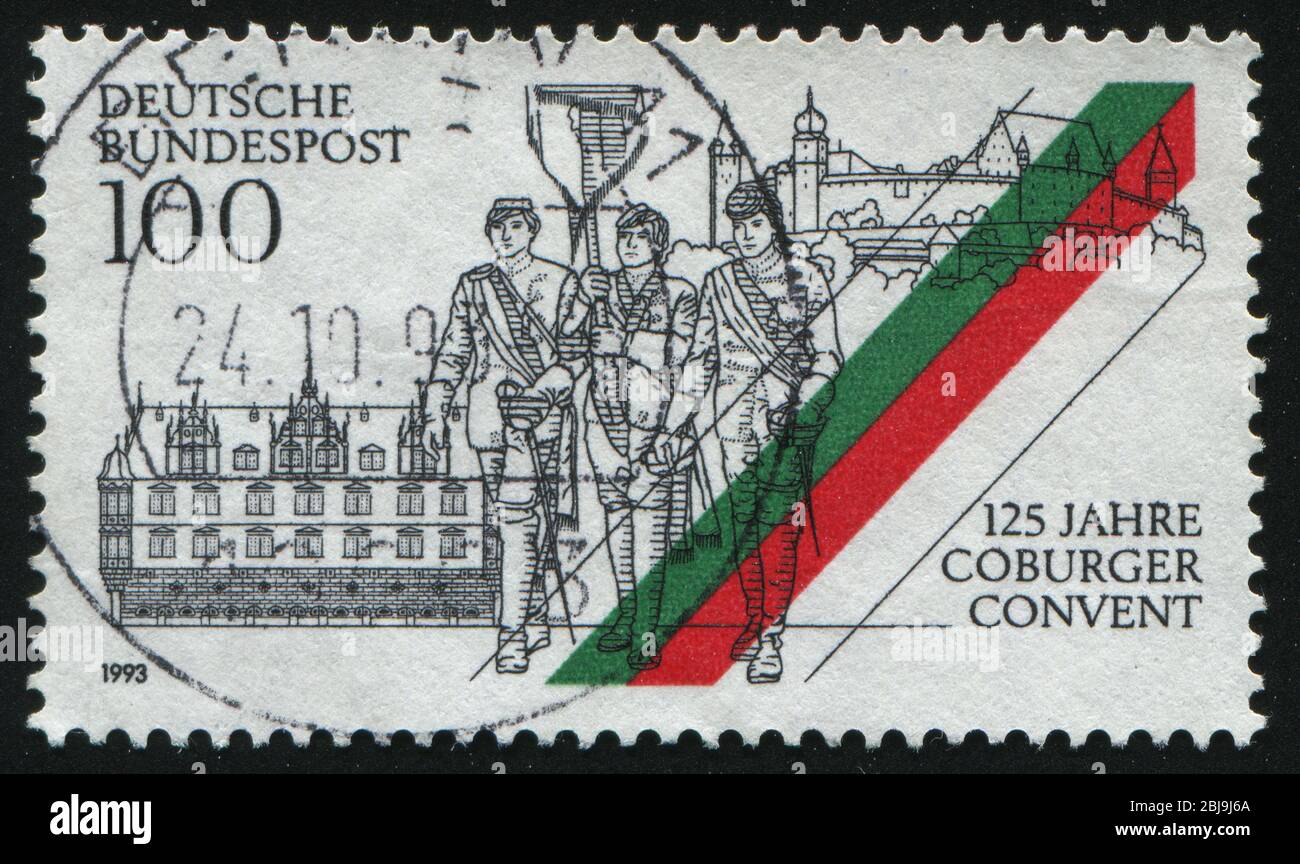 GERMANY- CIRCA 1993: stamp printed by Germany, shows Coburger Convent, circa 1993. Stock Photo
