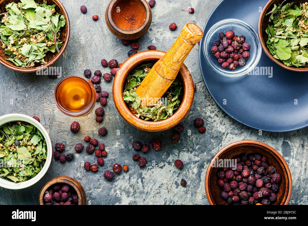 Medicinal plant hawthorn or haw in herbal medicine.Alternative medicine