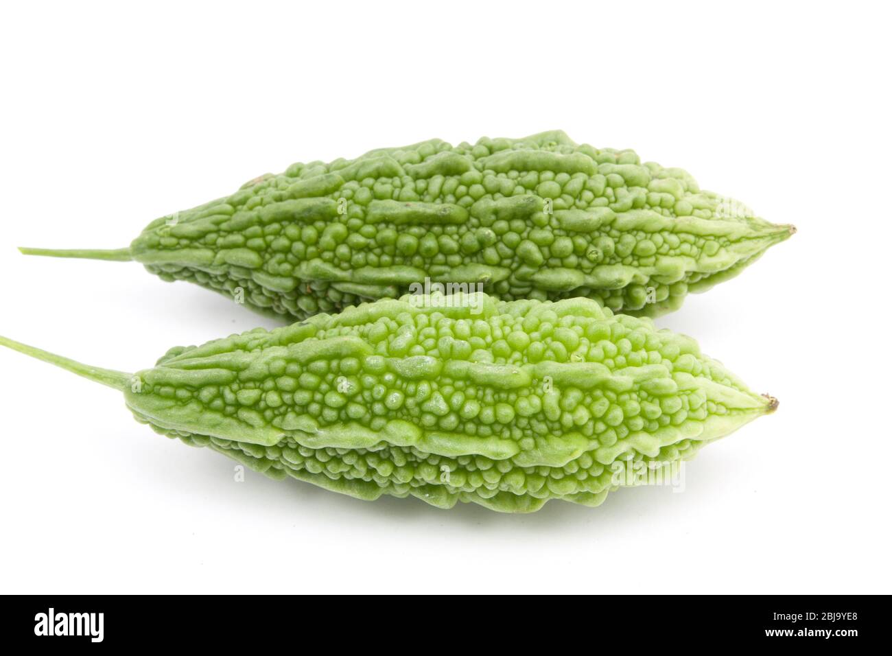 fresh bitter gourd isolated on white background Stock Photo - Alamy