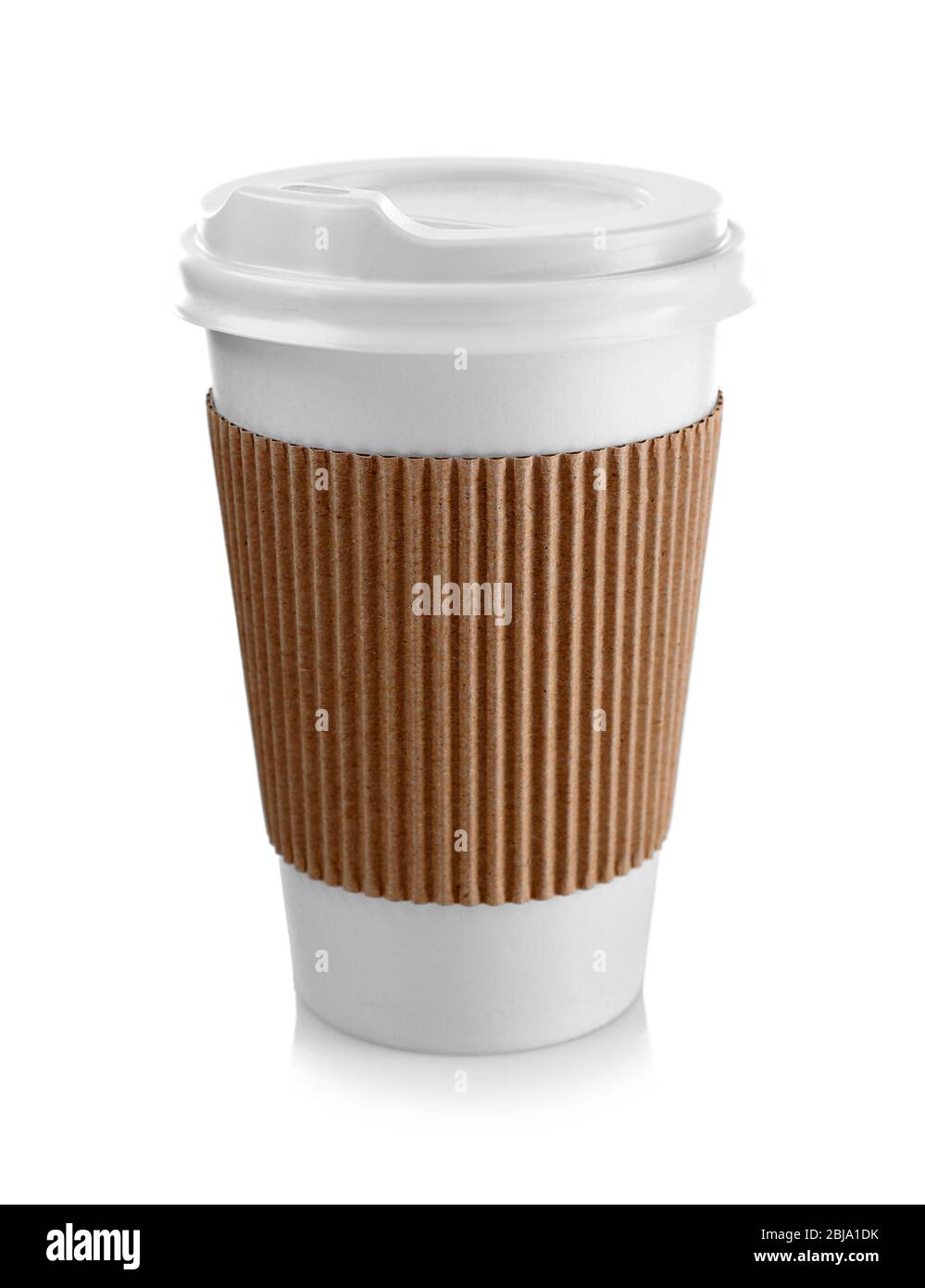 Coffee-to-go. Paper cup of coffee isolated on white Stock Photo - Alamy