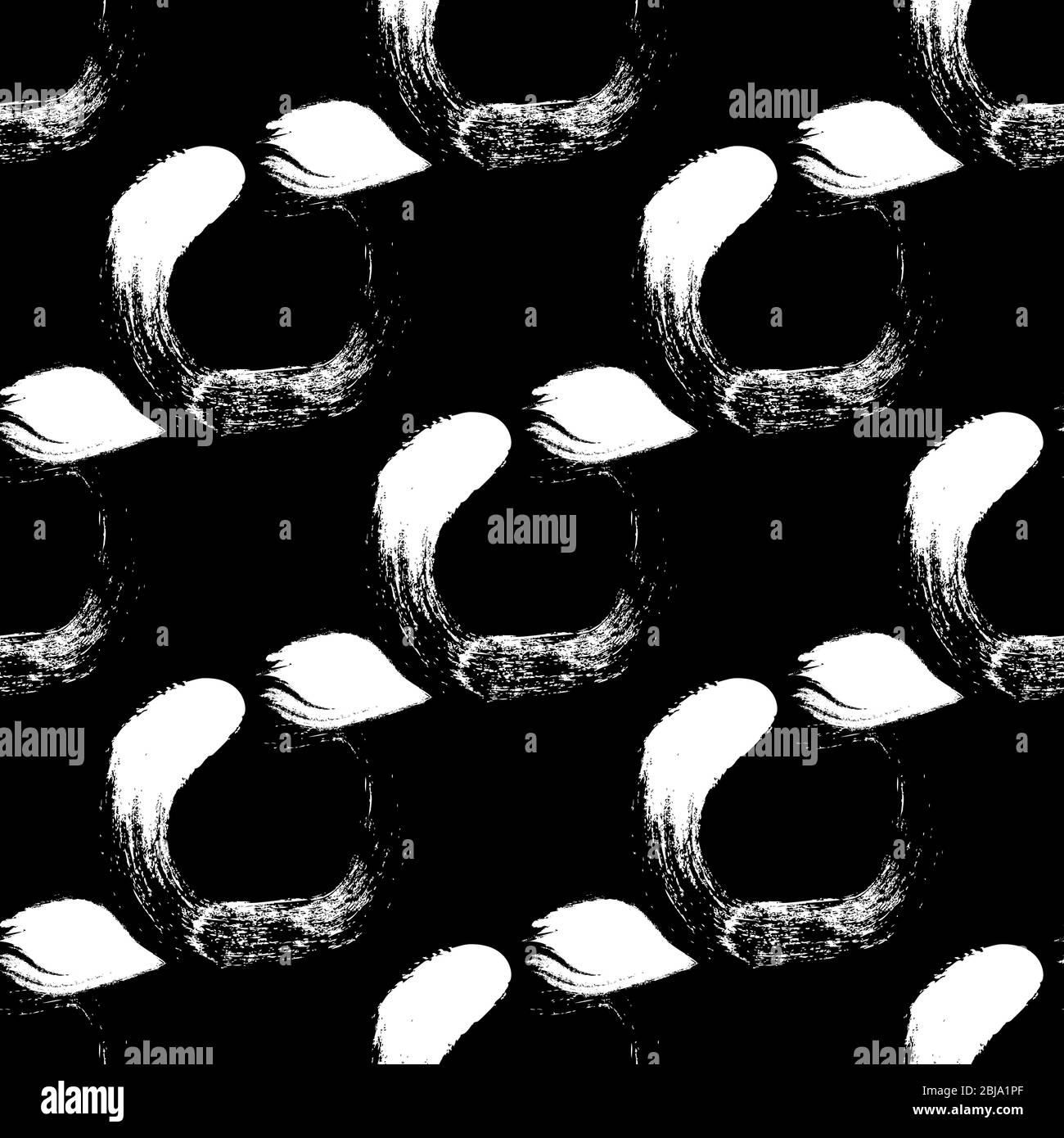 Seamless pattern vector illustration of abstract white shapes on a ...