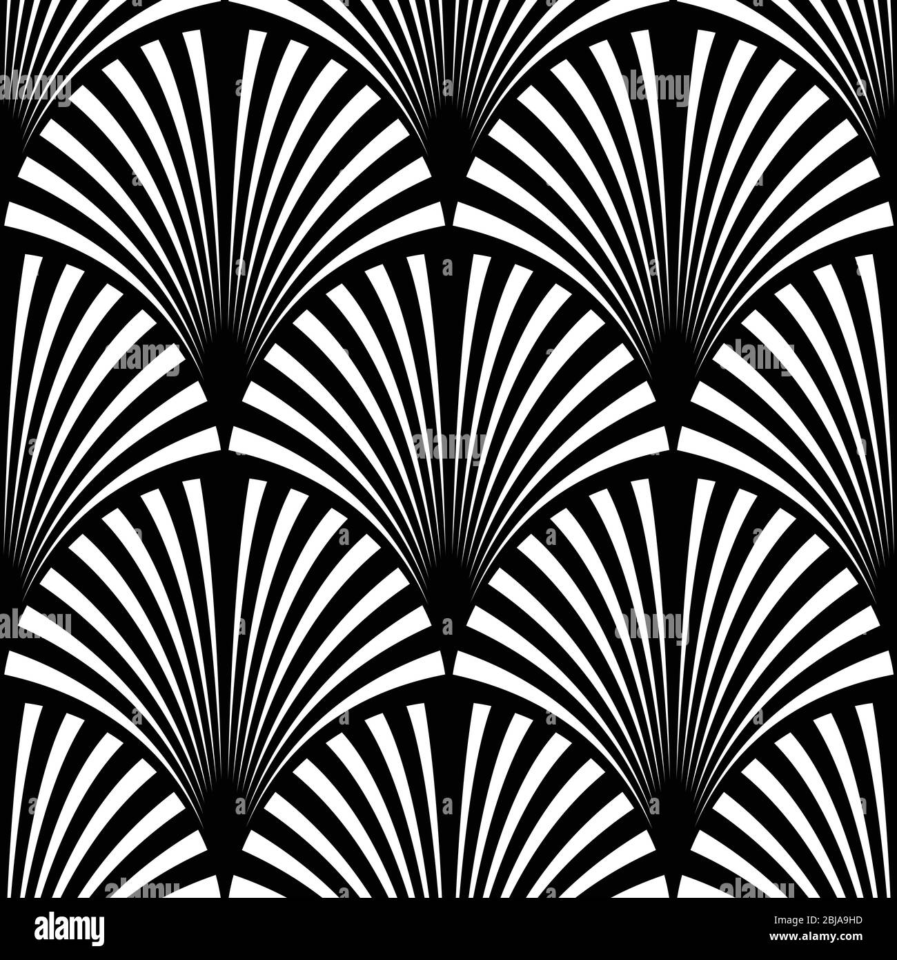 Black And White Art Deco Wallpaper