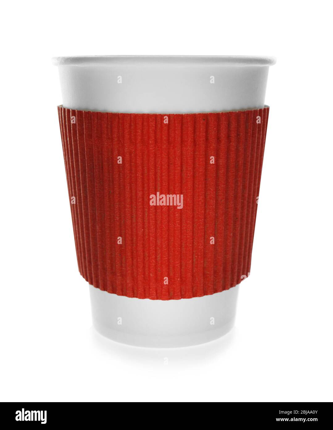 Paper cup of coffee isolated on white Stock Photo - Alamy