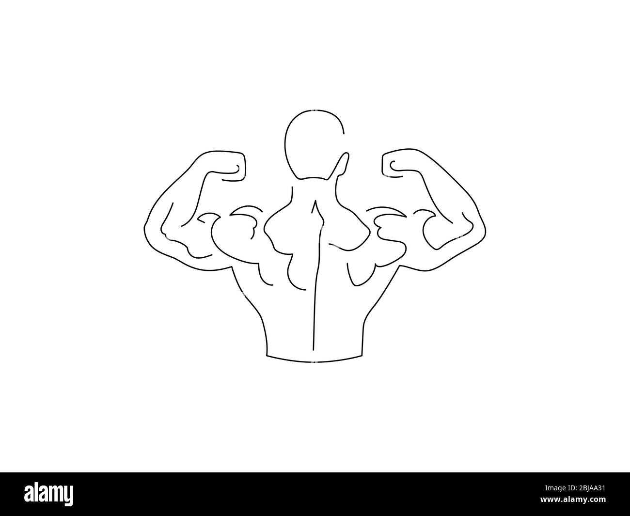 https://c8.alamy.com/comp/2BJAA31/bodybuilding-isolated-line-drawing-vector-illustration-design-sport-collection-2BJAA31.jpg