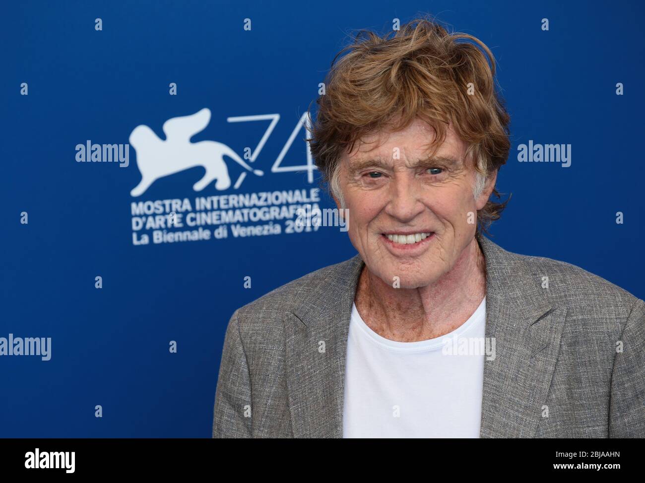 VENICE, ITALY - SEPTEMBER 01: Robert Redford attends the 'Our Souls At Night' photocall during the 74th Venice Film Festival on September 1, 2017 Stock Photo