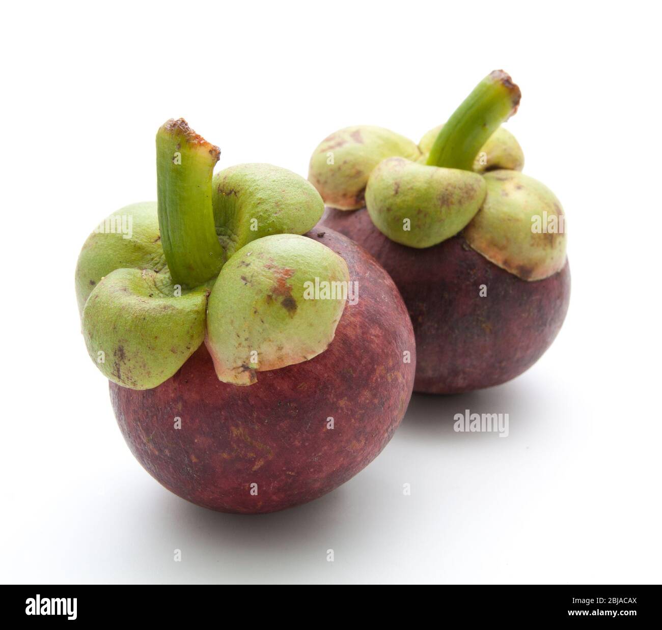 mangosteen queen of fruits on white background Stock Photo Alamy