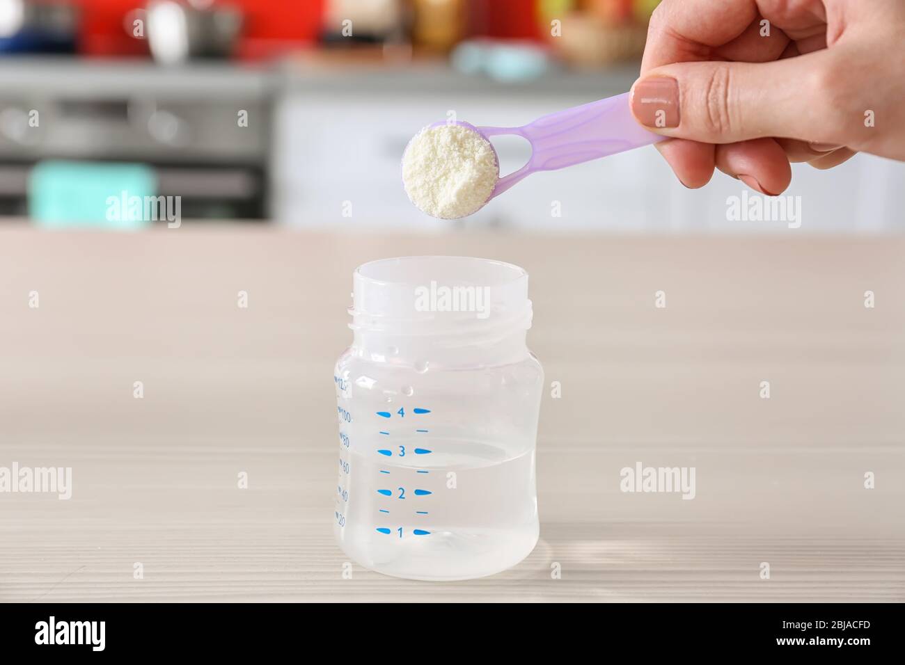 preparing baby formula