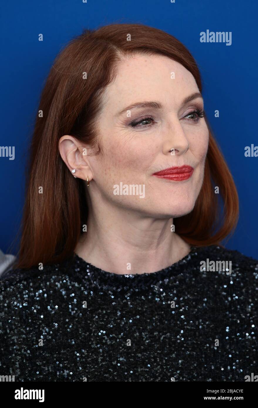 VENICE, ITALY - SEPTEMBER 02: : Julianne Moore attends the 'Suburbicon' photocall during the 74th Venice Film Festival on September 2, 2017 in Venice Stock Photo
