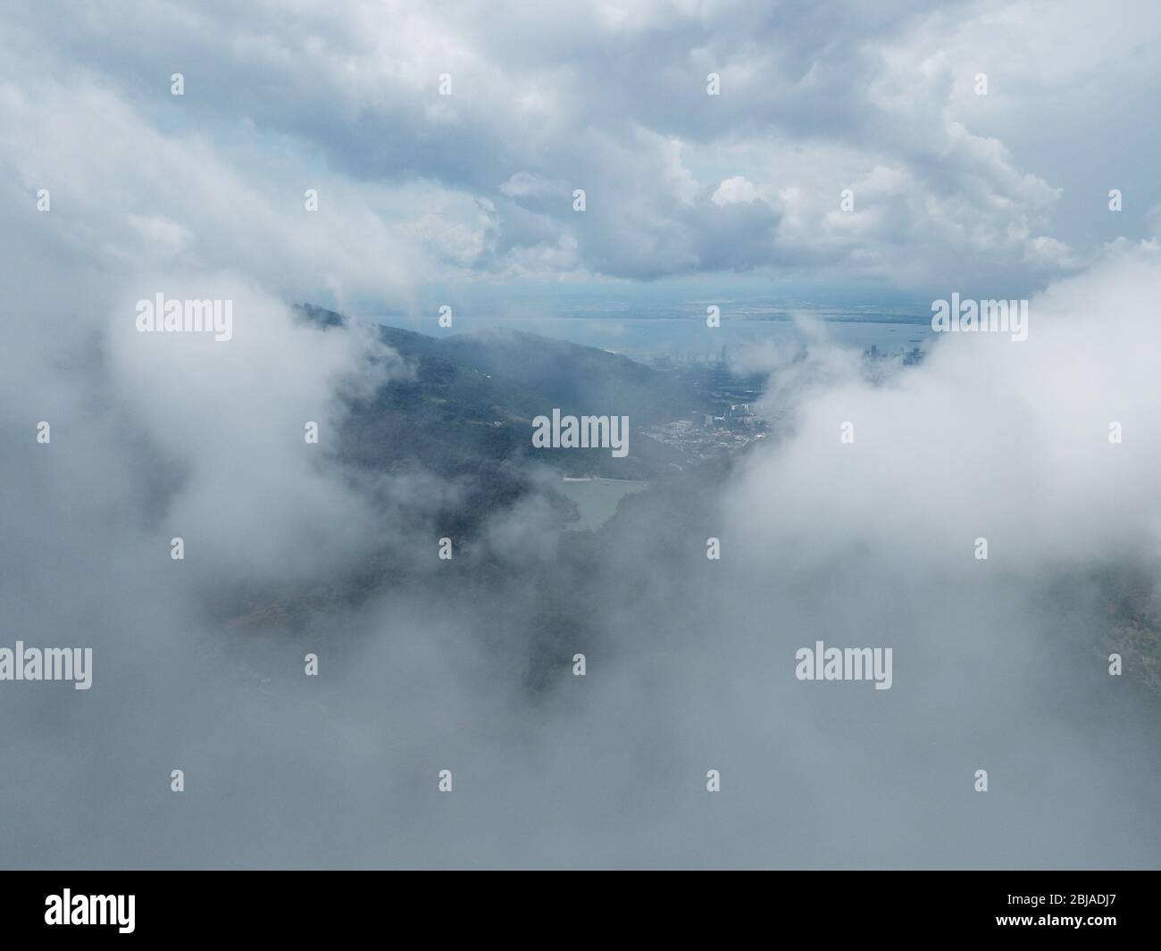 Aerial forest at Ayer Itam Dam, Penang Stock Photo Alamy