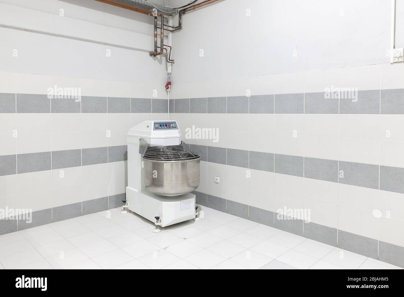 industrial dough mixer in a bakery Stock Photo