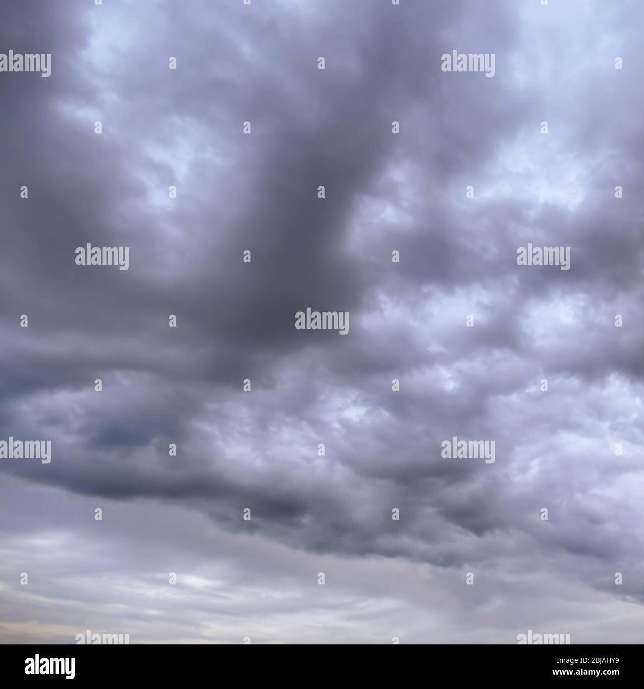 Storm clouds over ocean Stock Photo