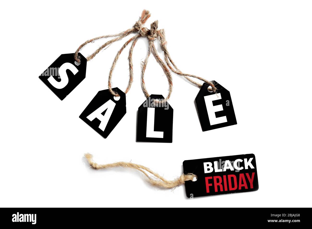 Sale labels on white background Stock Photo - Alamy