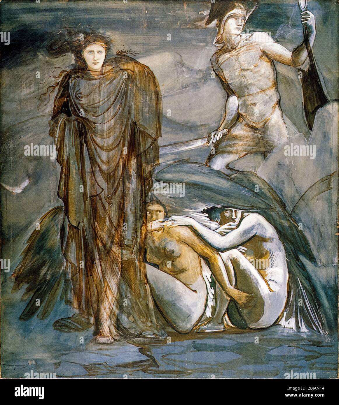Edward Burne-Jones, The Perseus Series: The Finding of Medusa, painting, 1882 Stock Photo