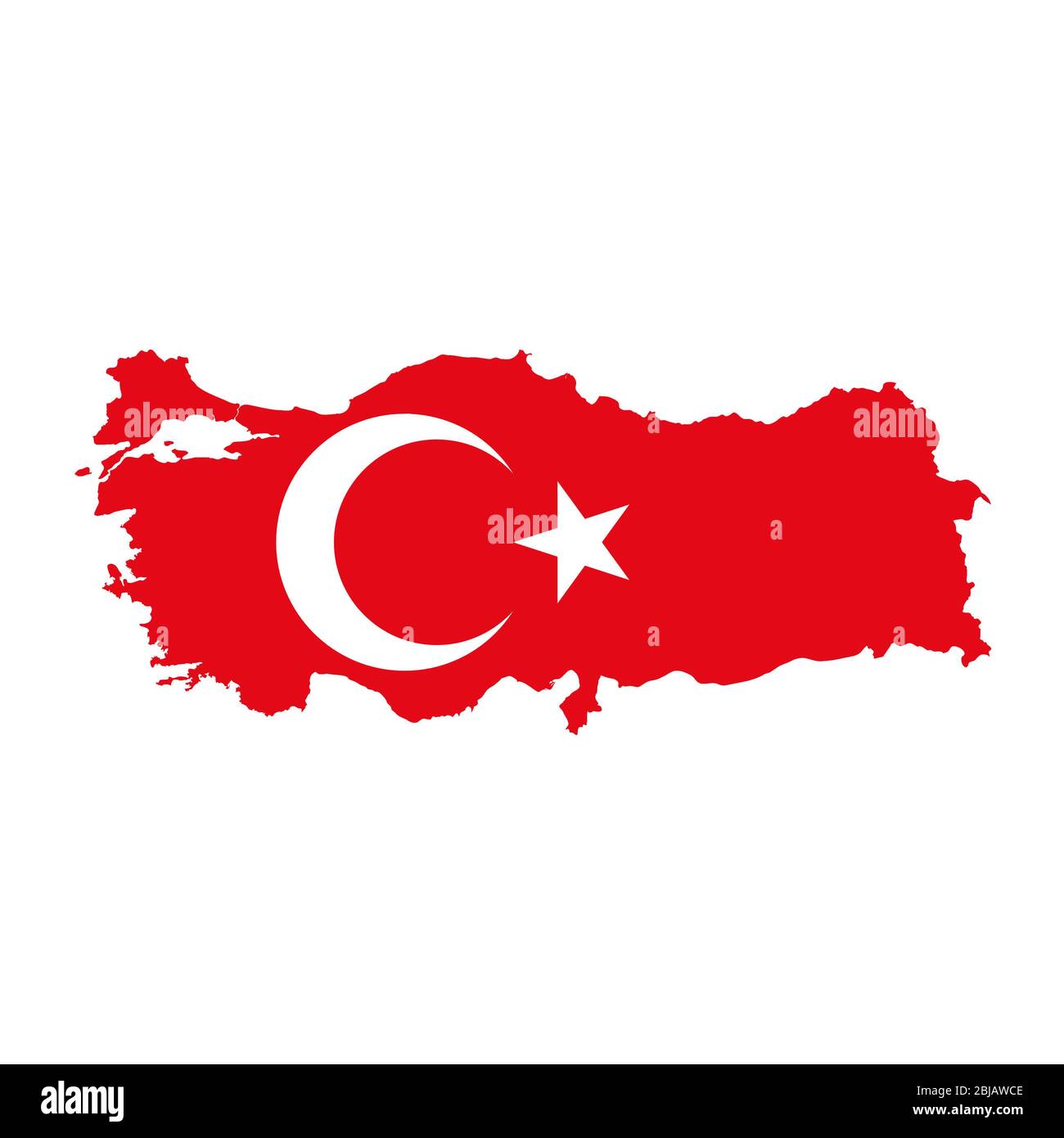 Turkey flag map. Country outline with national flag Stock Photo Alamy