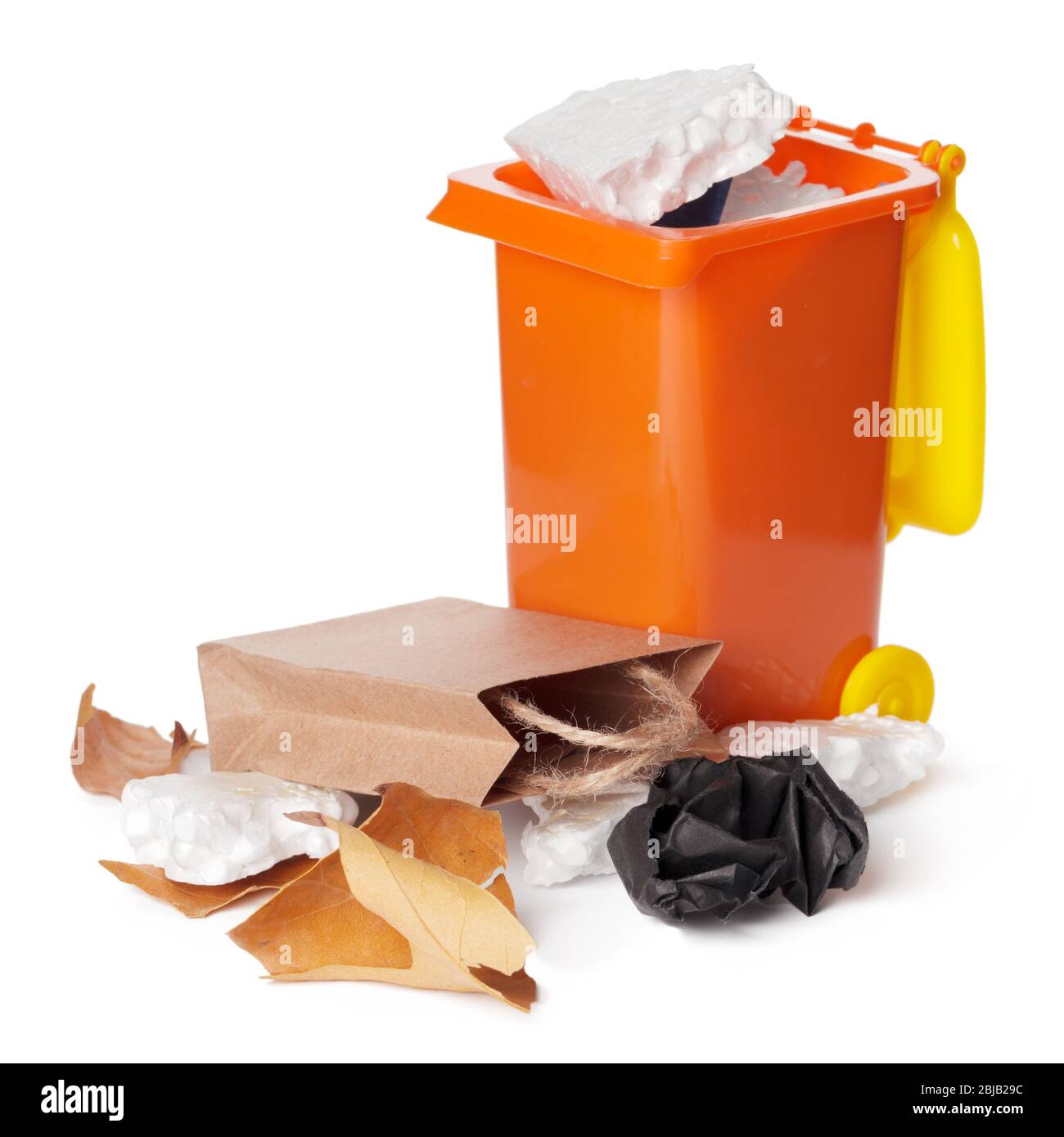Recycle Bin Isolated on White Background. Close up Stock Photo - Alamy