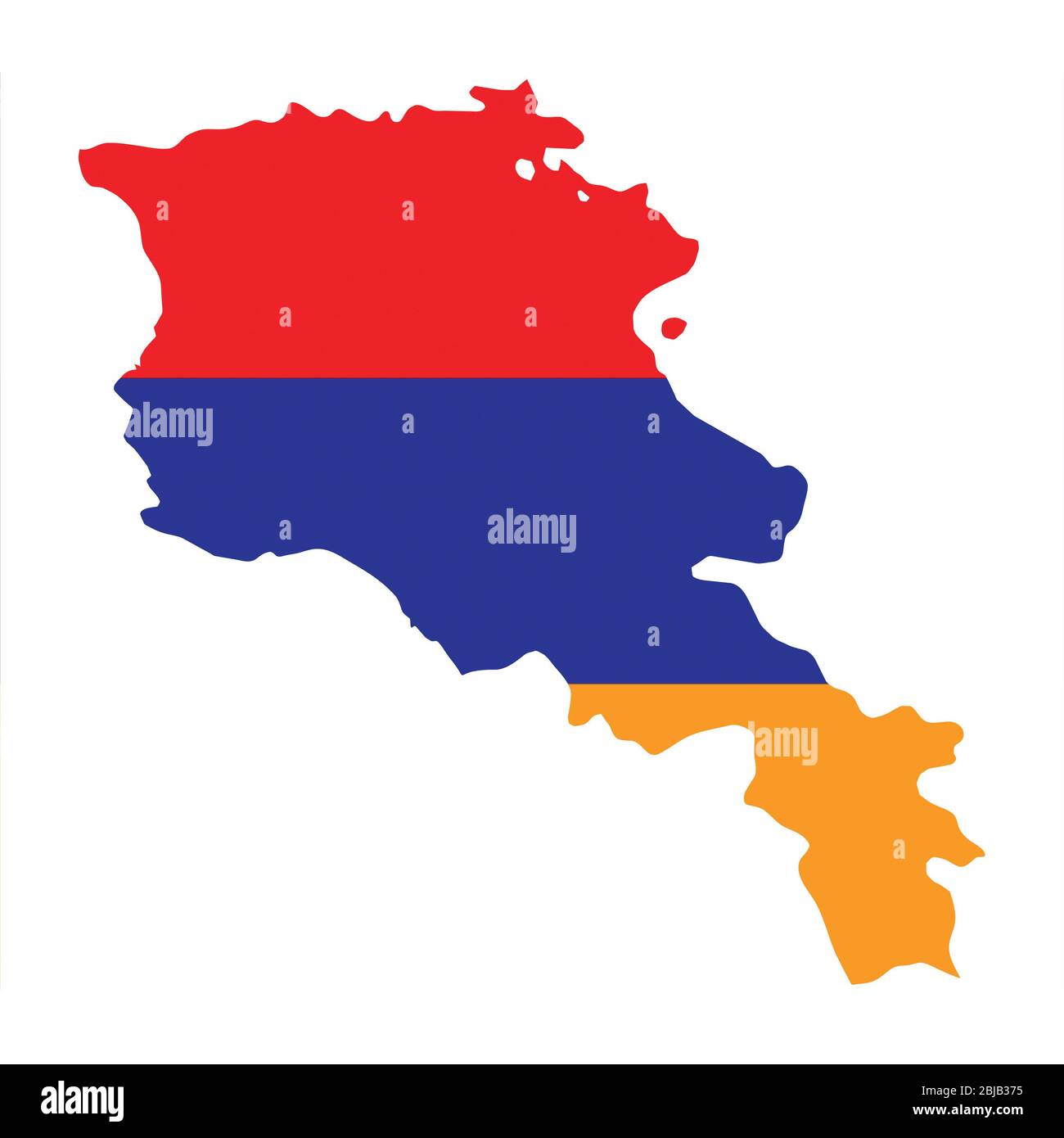 Armenia flag map. Country outline with national flag Stock Photo Alamy