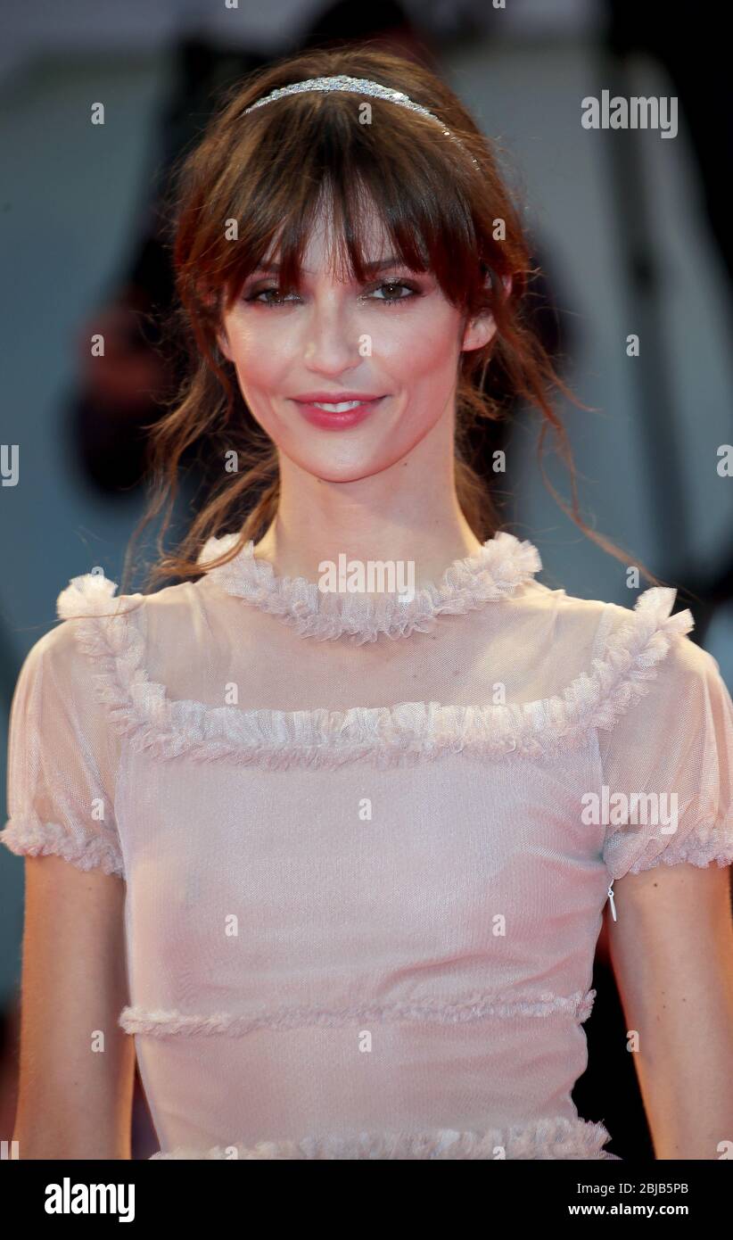 VENICE, ITALY - SEPTEMBER 04: Annabelle Belmondo walks the red carpet