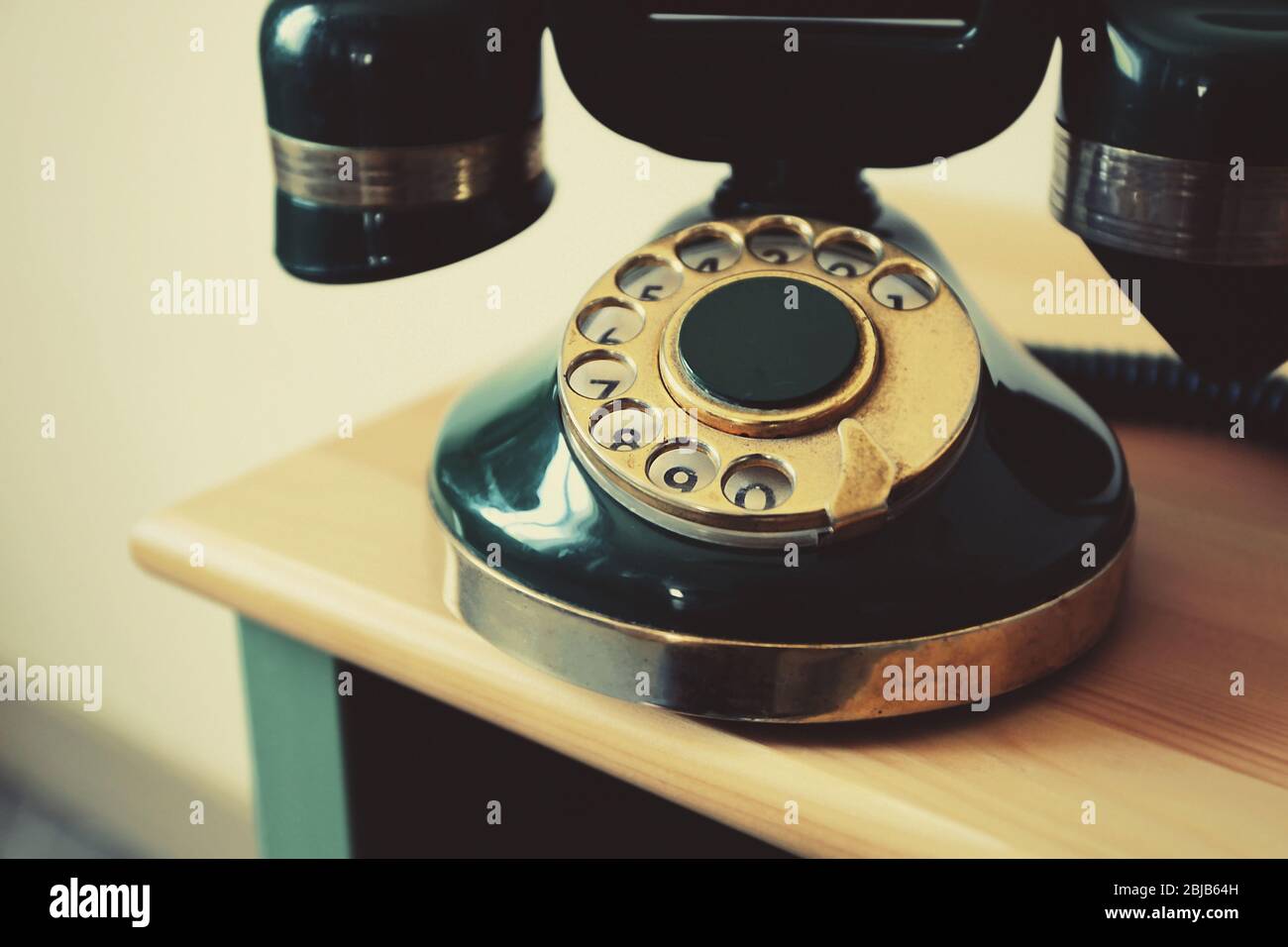 Old telephone on table hi-res stock photography and images - Alamy