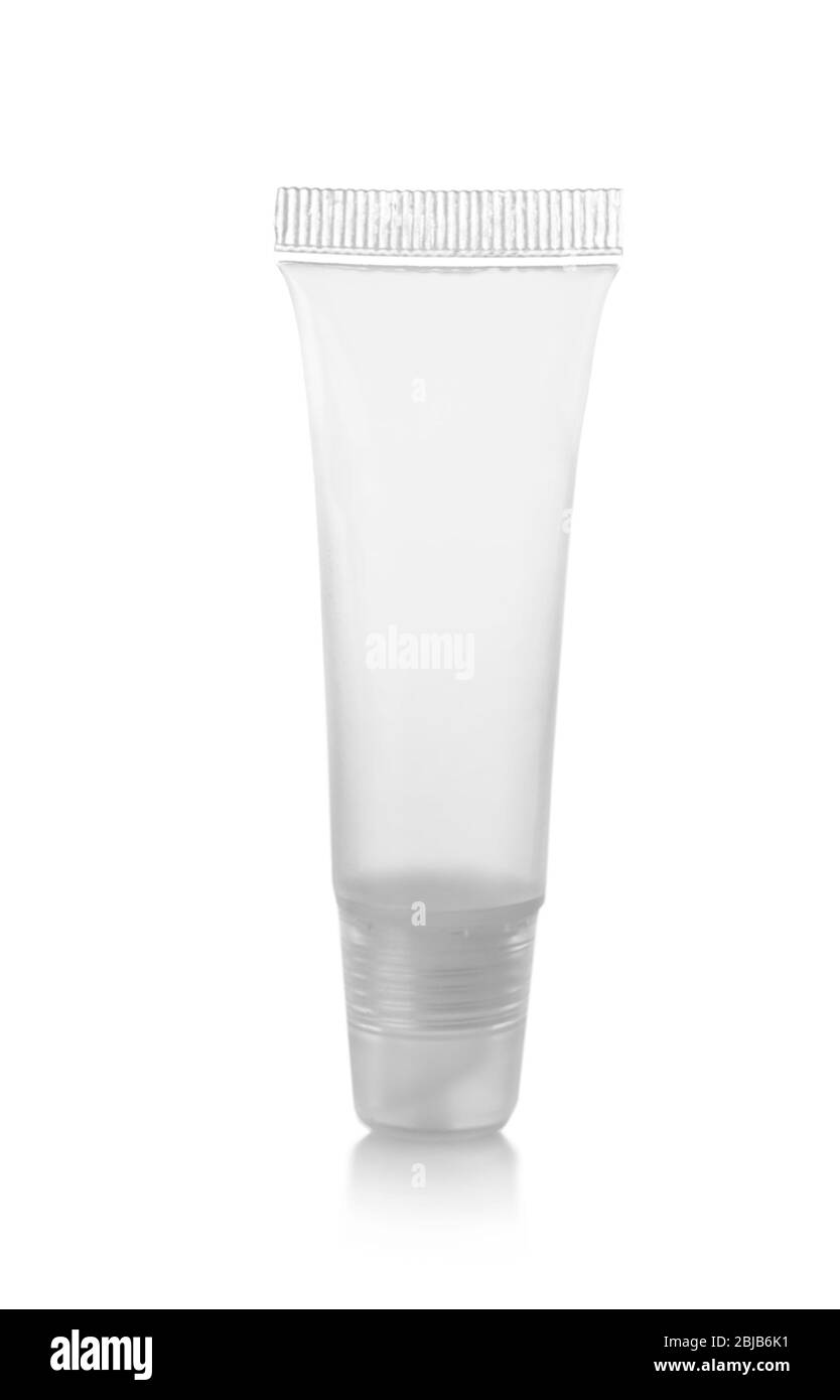 Cosmetic tube isolated on white Stock Photo - Alamy