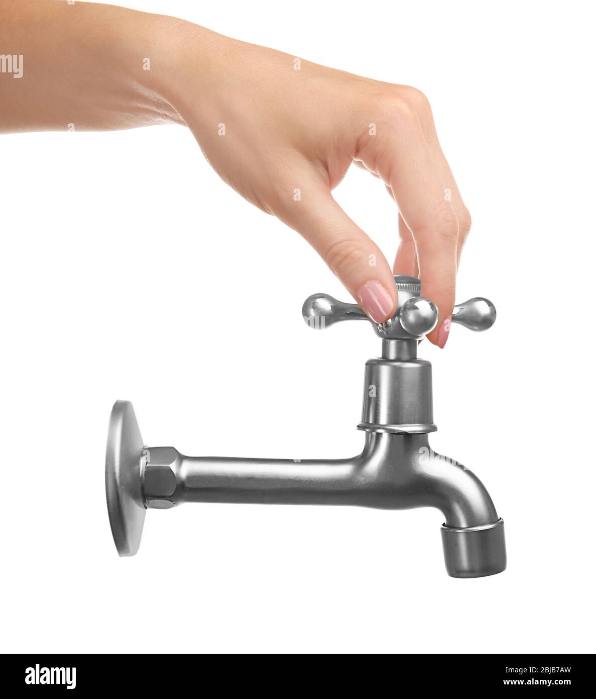 Hand Turning Tap High Resolution Stock Photography and Images Alamy