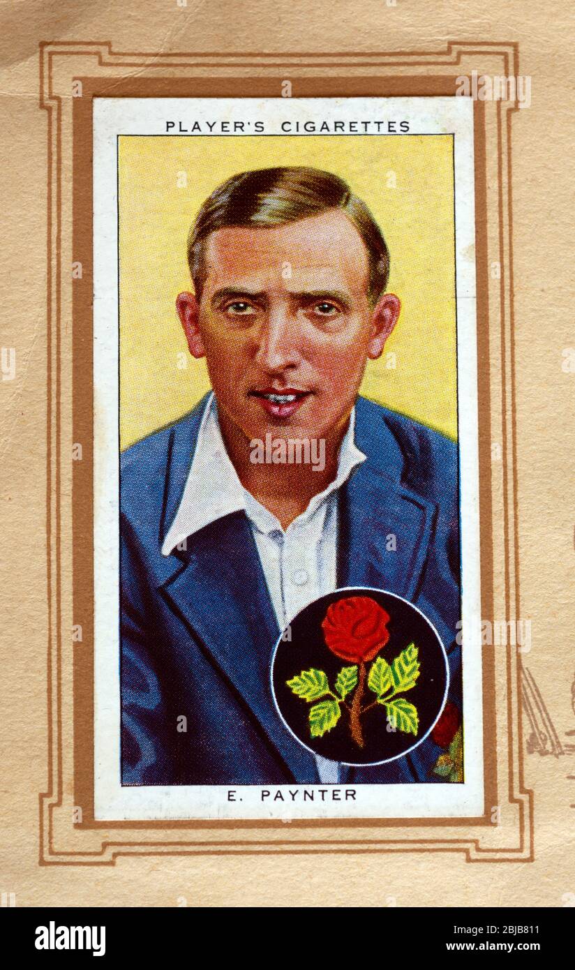 OGDENS-PROMINENT CRICKETERS OF 1938-#19 LANCASHIRE PAYNTER