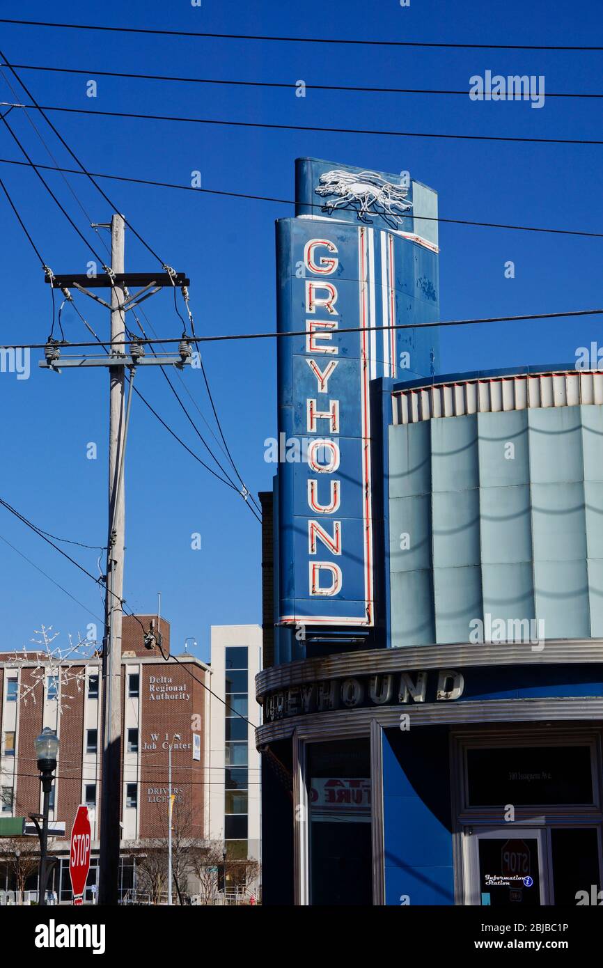 Downtown Clarksdale Mississippi High Resolution Stock Photography and