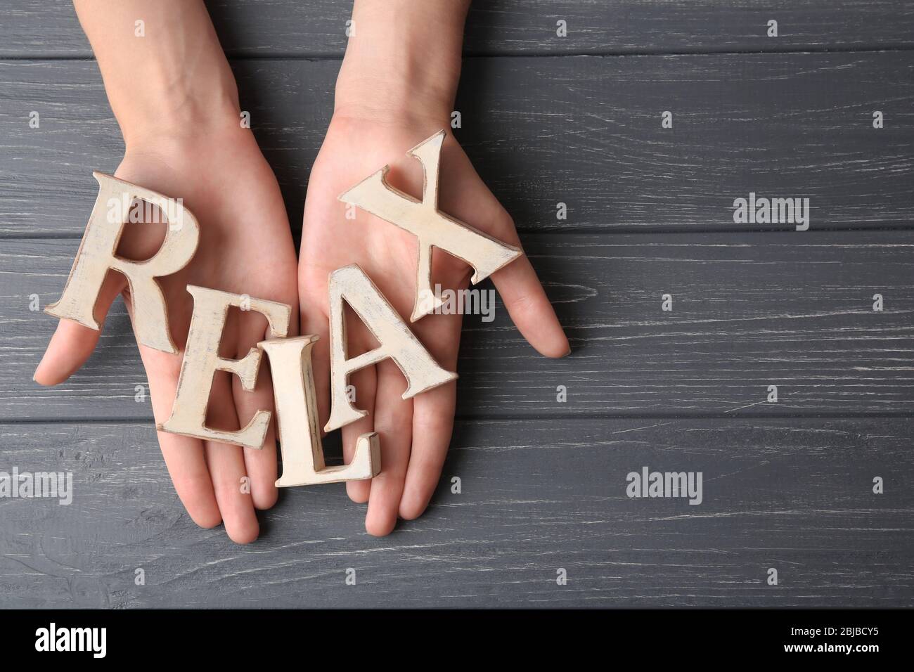 Hands holding word hi-res stock photography and images - Alamy
