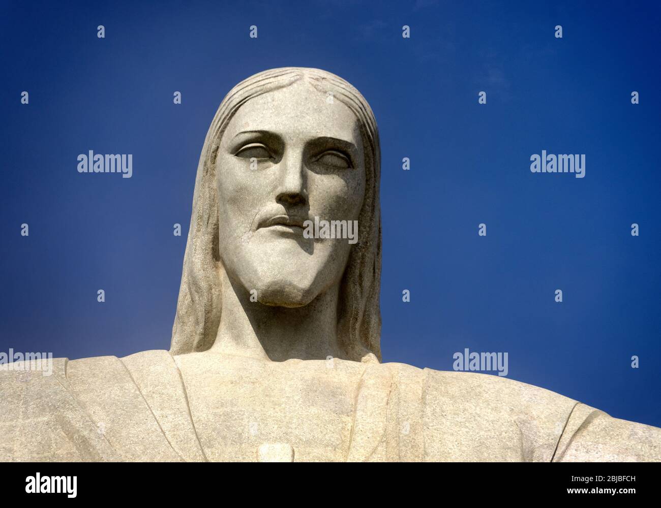 Christ statue blue sky face hi-res stock photography and images - Alamy