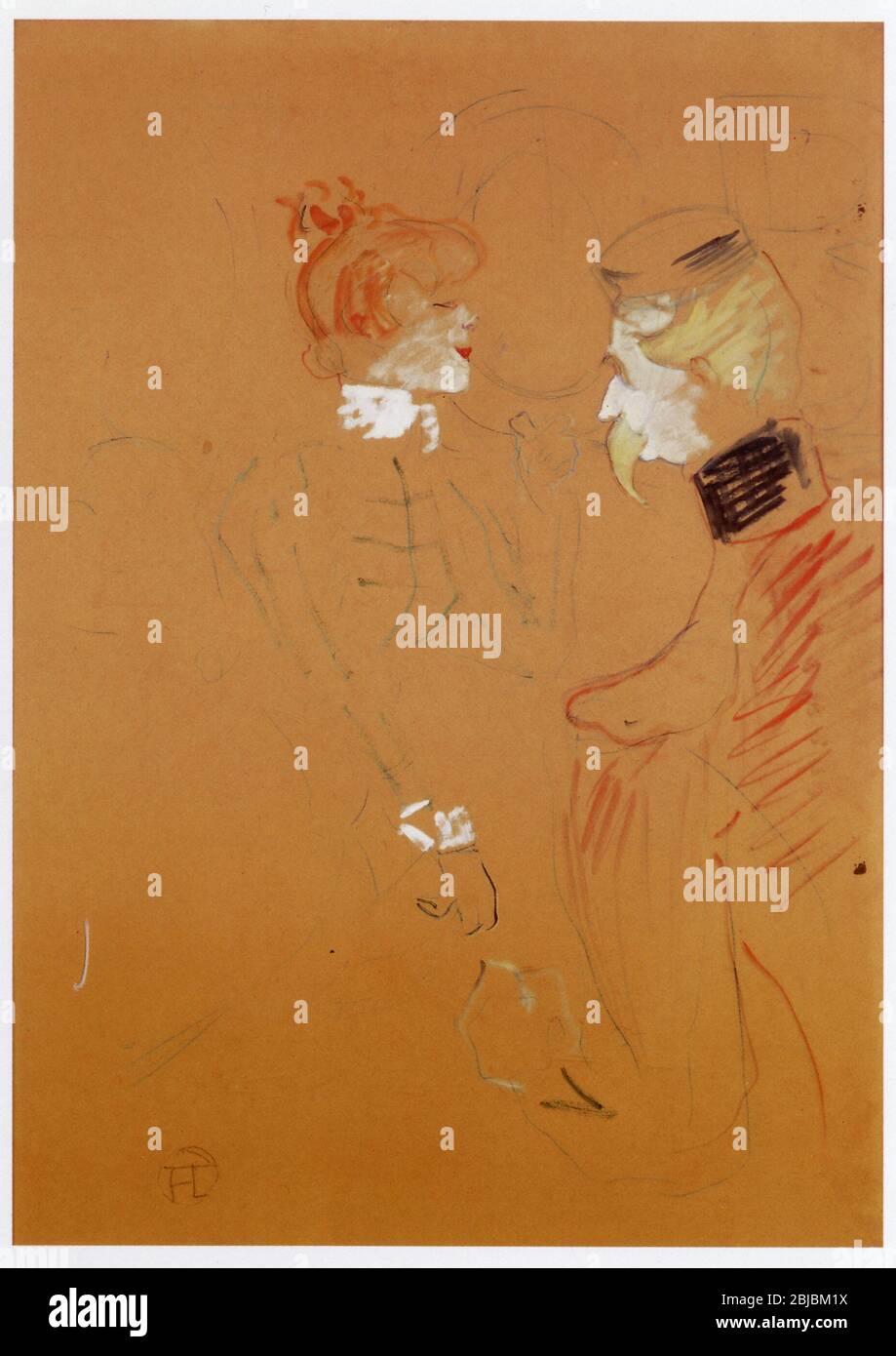Henri de Toulouse-Lautrec (1864-1901). Job ou la rencontre. Peinture à l'essence sur carton. 1898 Stock Photo