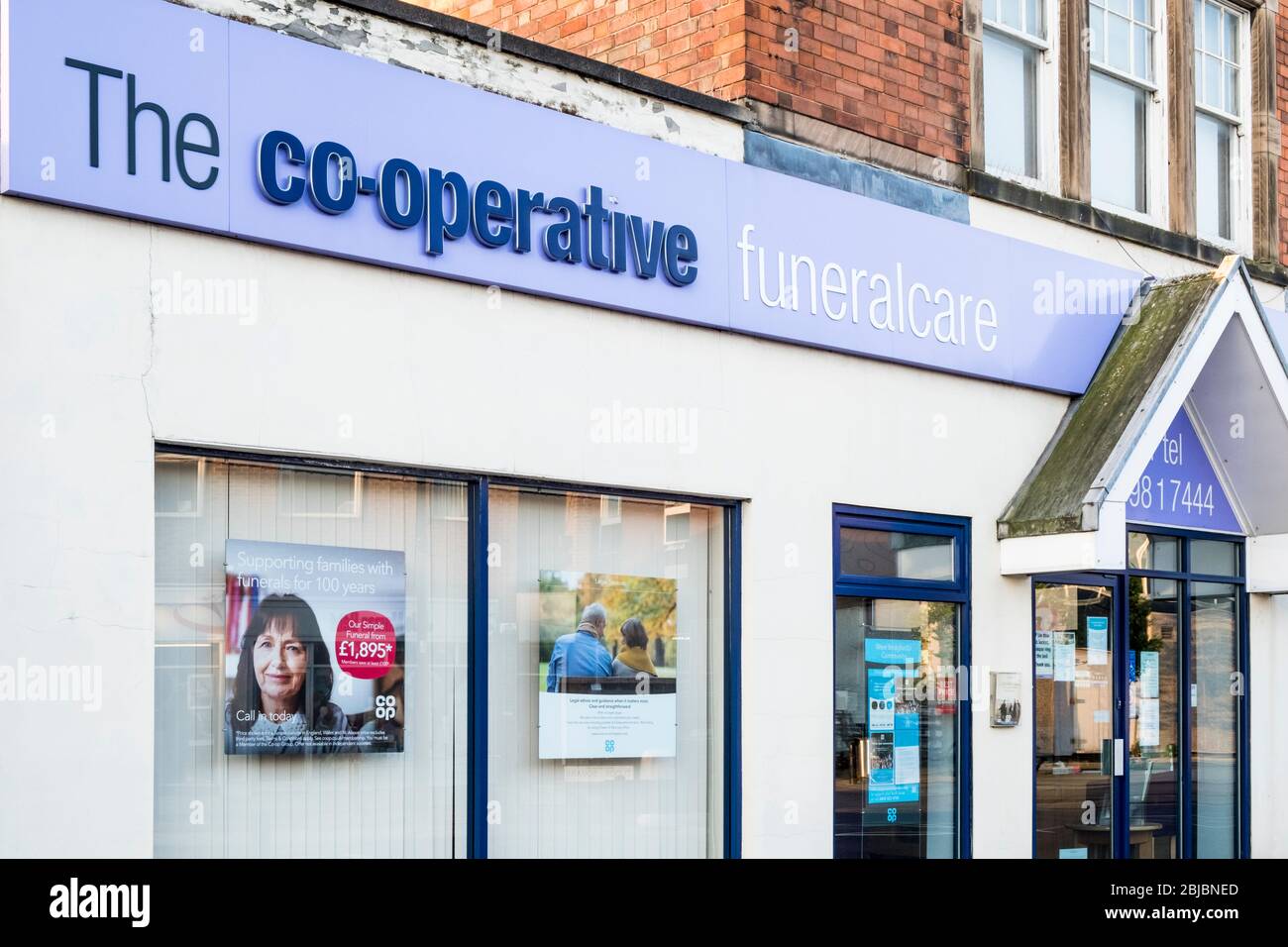 Co-operative Funeralcare. Co-op funeral service in West Bridgford, Nottinghamshire, England, UK Stock Photo
