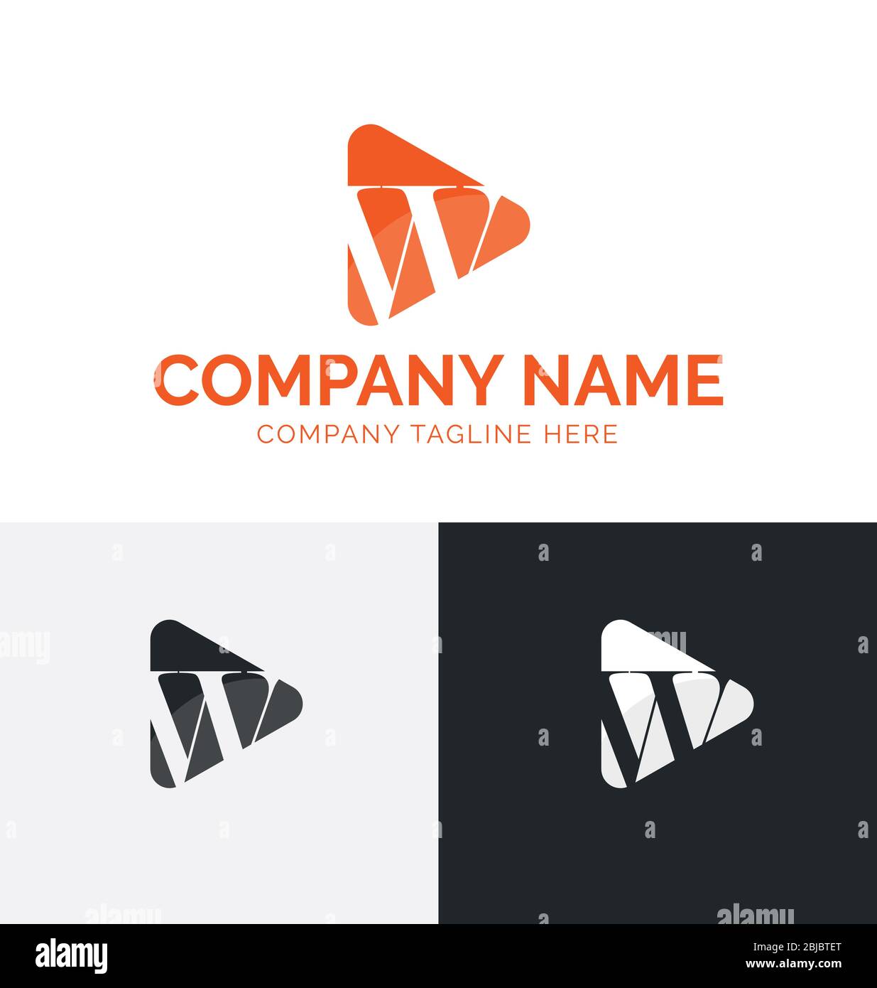 W letter logo template. Letter W logo vector template. W letter vector easy to edit Stock Vector