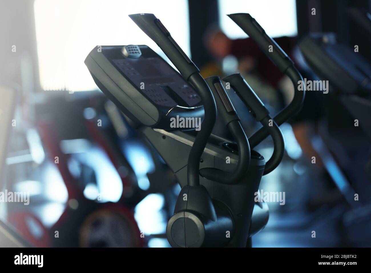 Training apparatus in modern gym, closeup Stock Photo Alamy