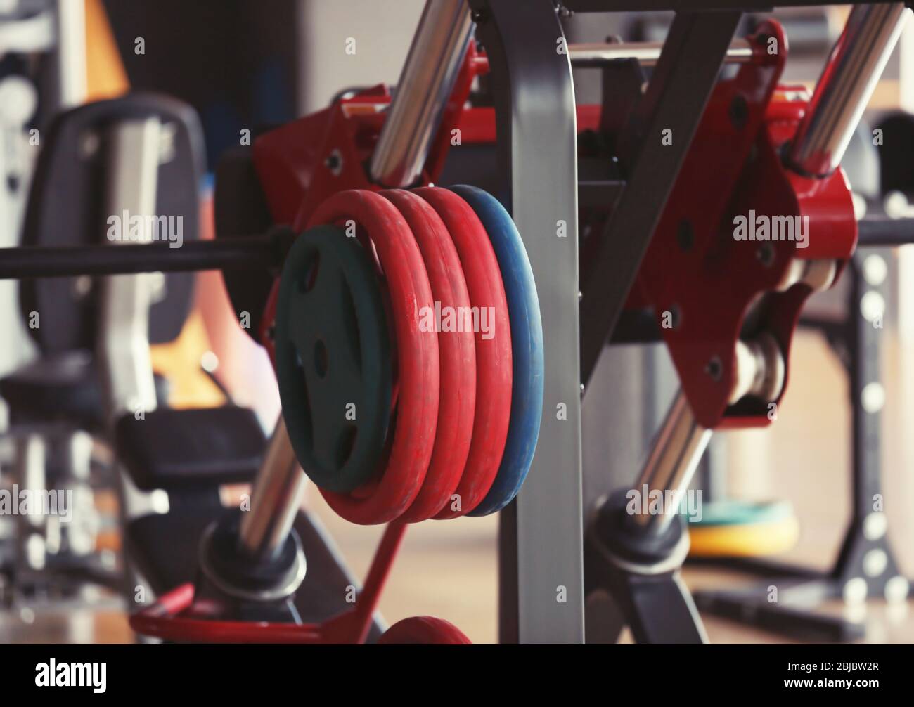 Training apparatus in modern gym Stock Photo Alamy