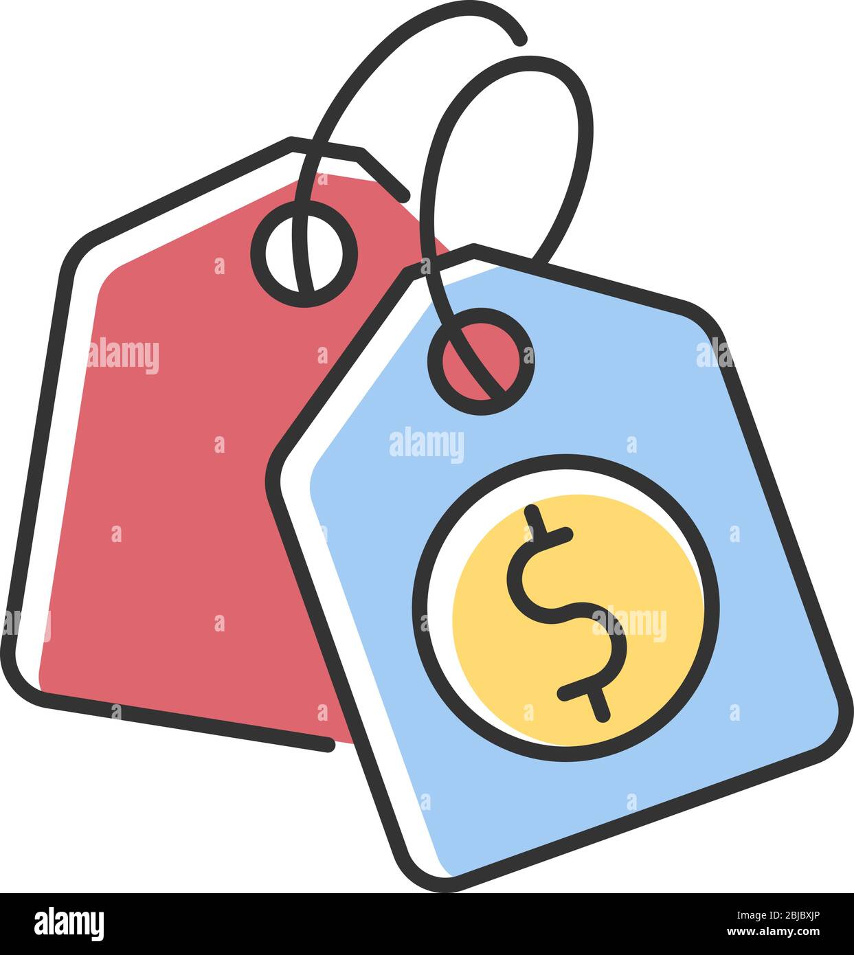Price tag RGB color icon Stock Vector Image & Art Alamy