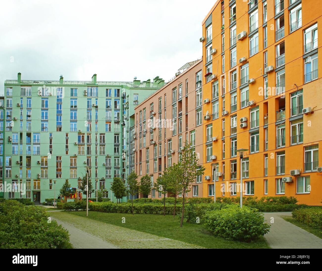 Modern colorful buildings Stock Photo - Alamy