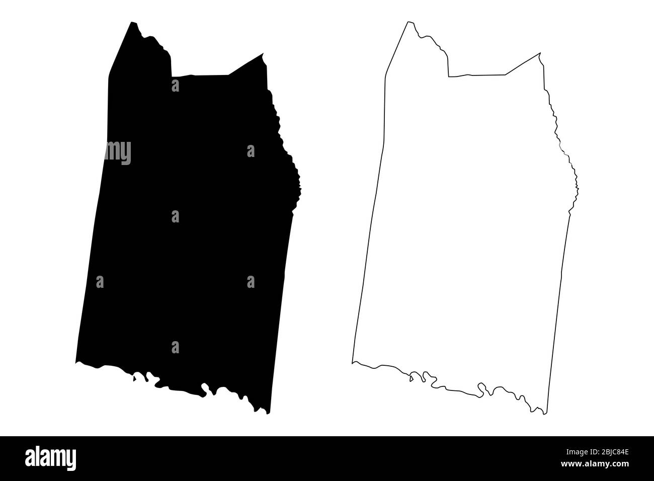 Toombs County Map Map of vidalia Stock Vector Images - Alamy