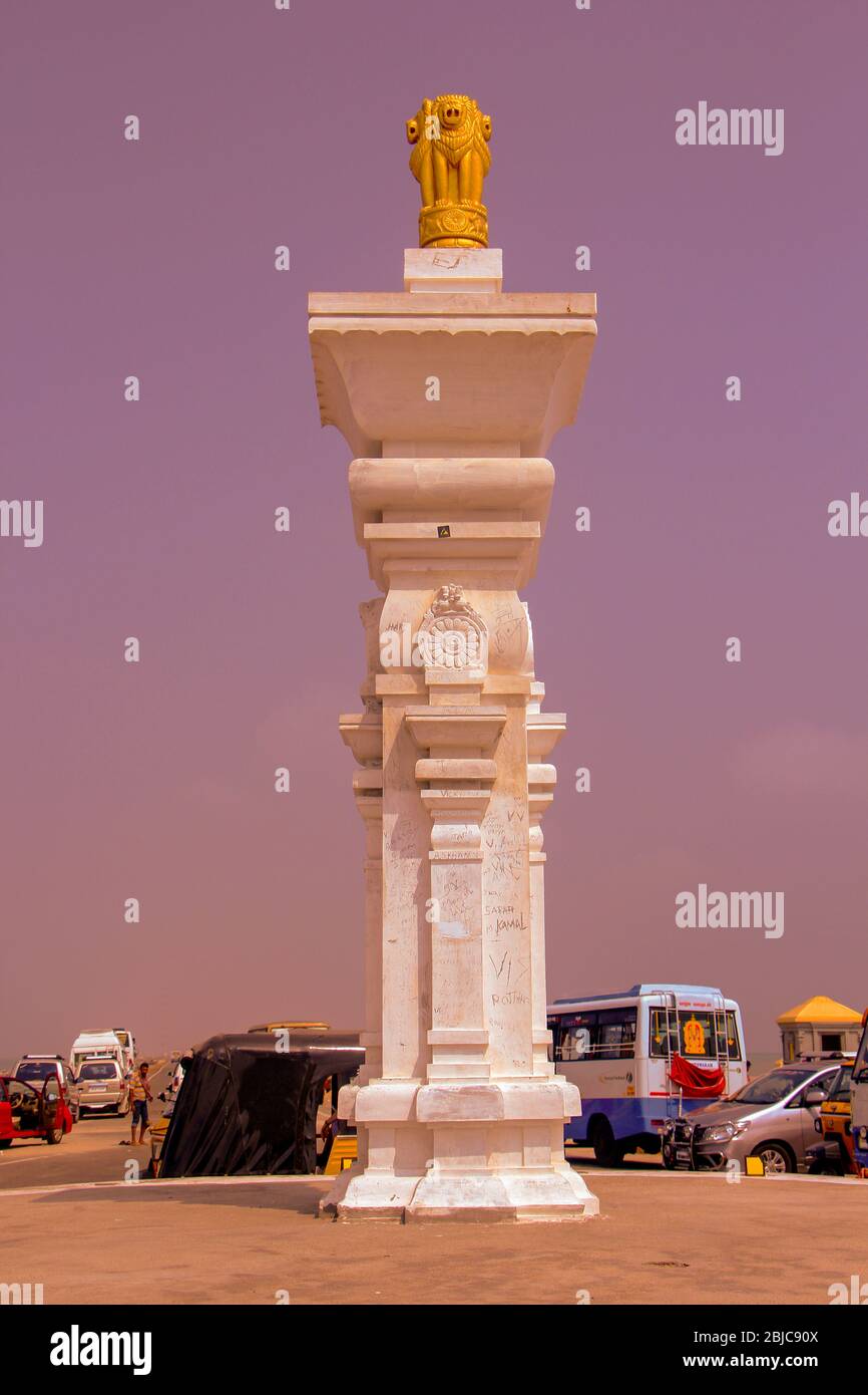 Shri Ram Setu View Point From Dhanushkodi Point Stock Photo