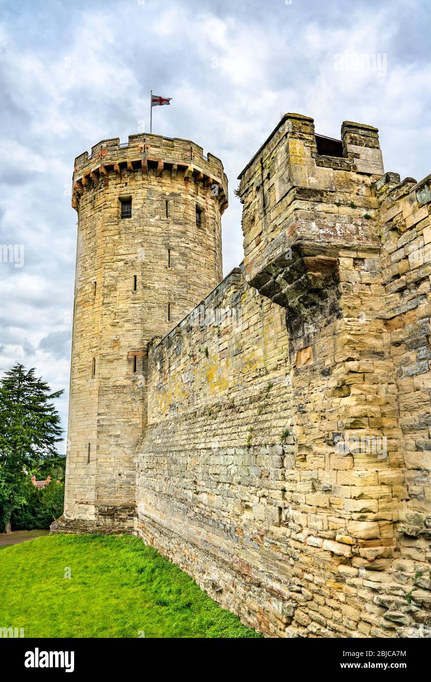Warwick Castle in England Stock Photo