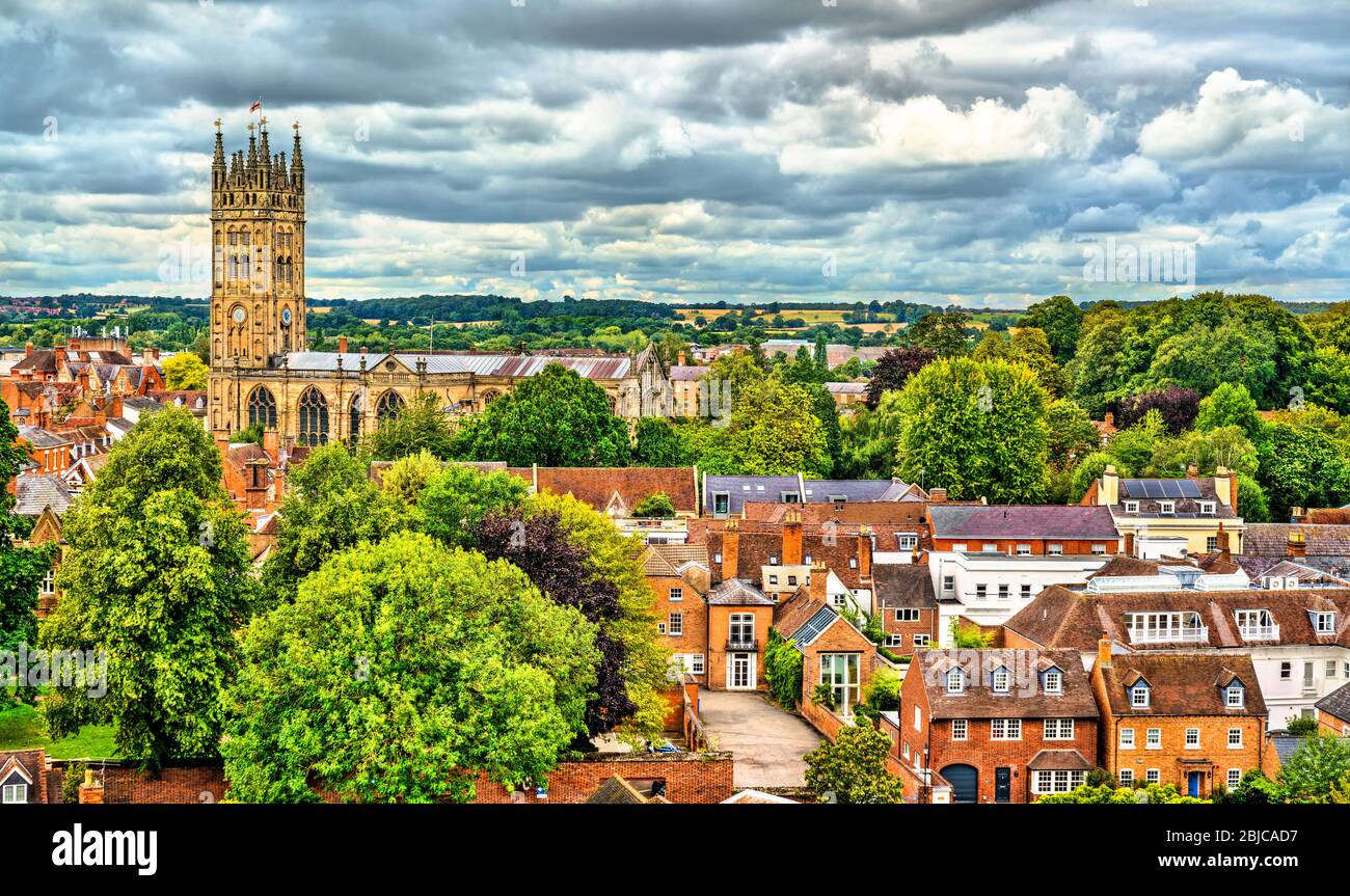Collegiate Church of St Mary in Warwick, England Stock Photo
