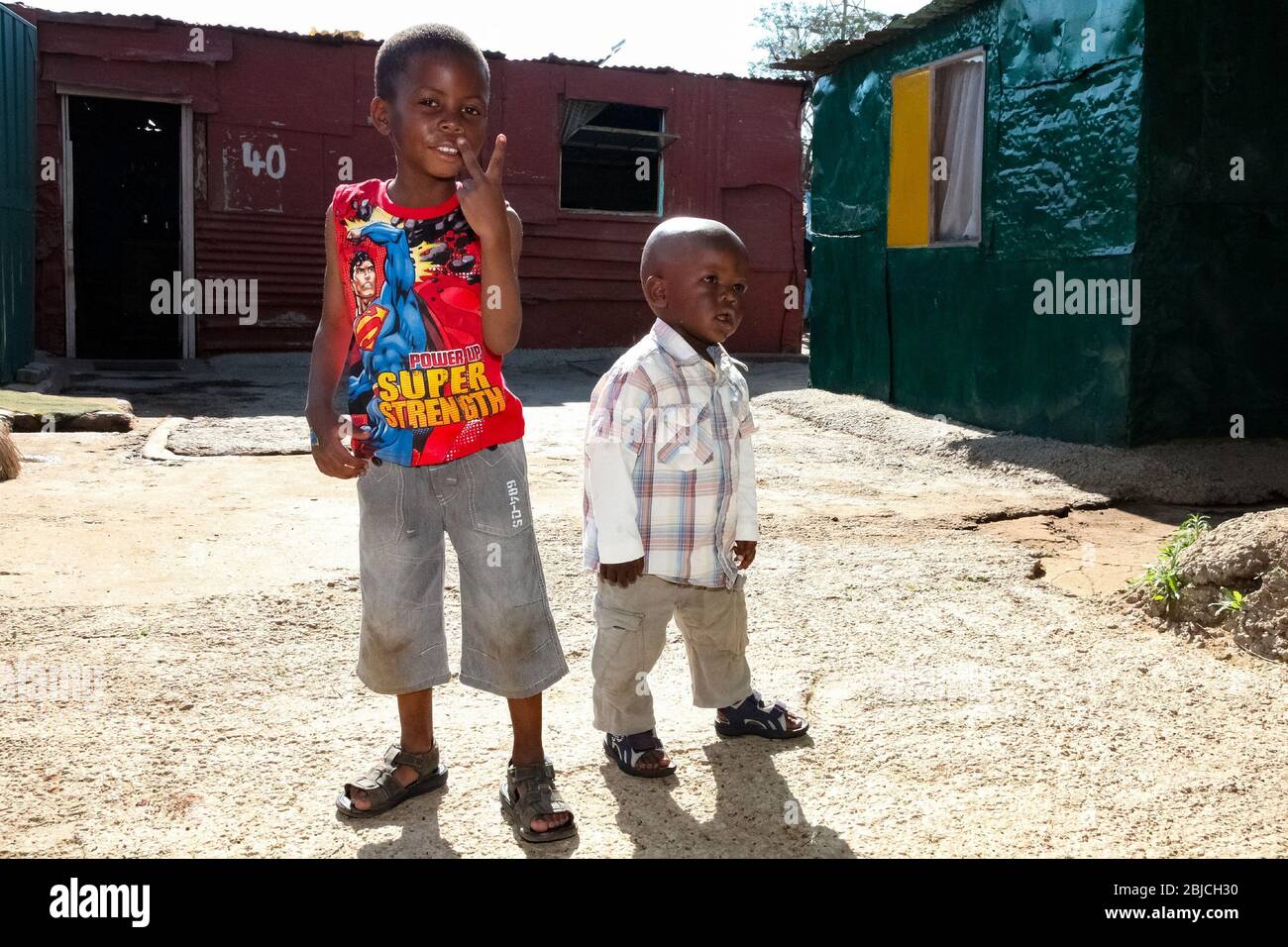 Johannesburg, South Africa September 11, 2011 Young African kids at