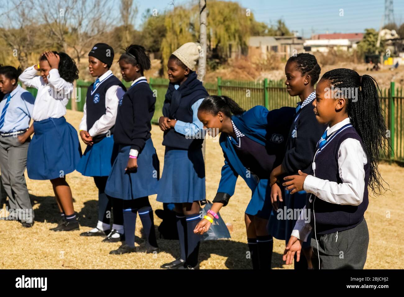 Johannesburg, South Africa June 19, 2014 Diverse African high school