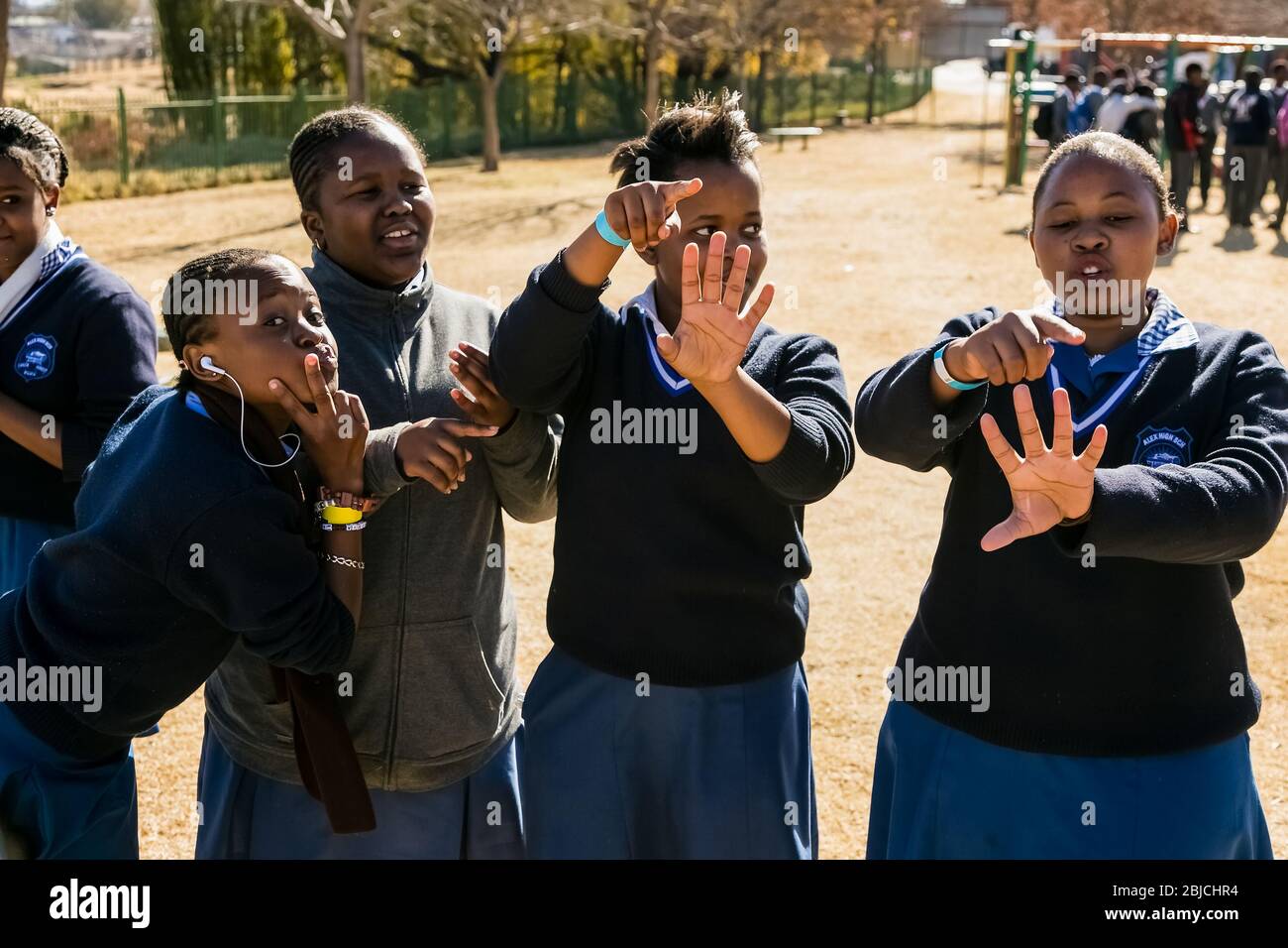 Johannesburg, South Africa June 19, 2014 Diverse African high school