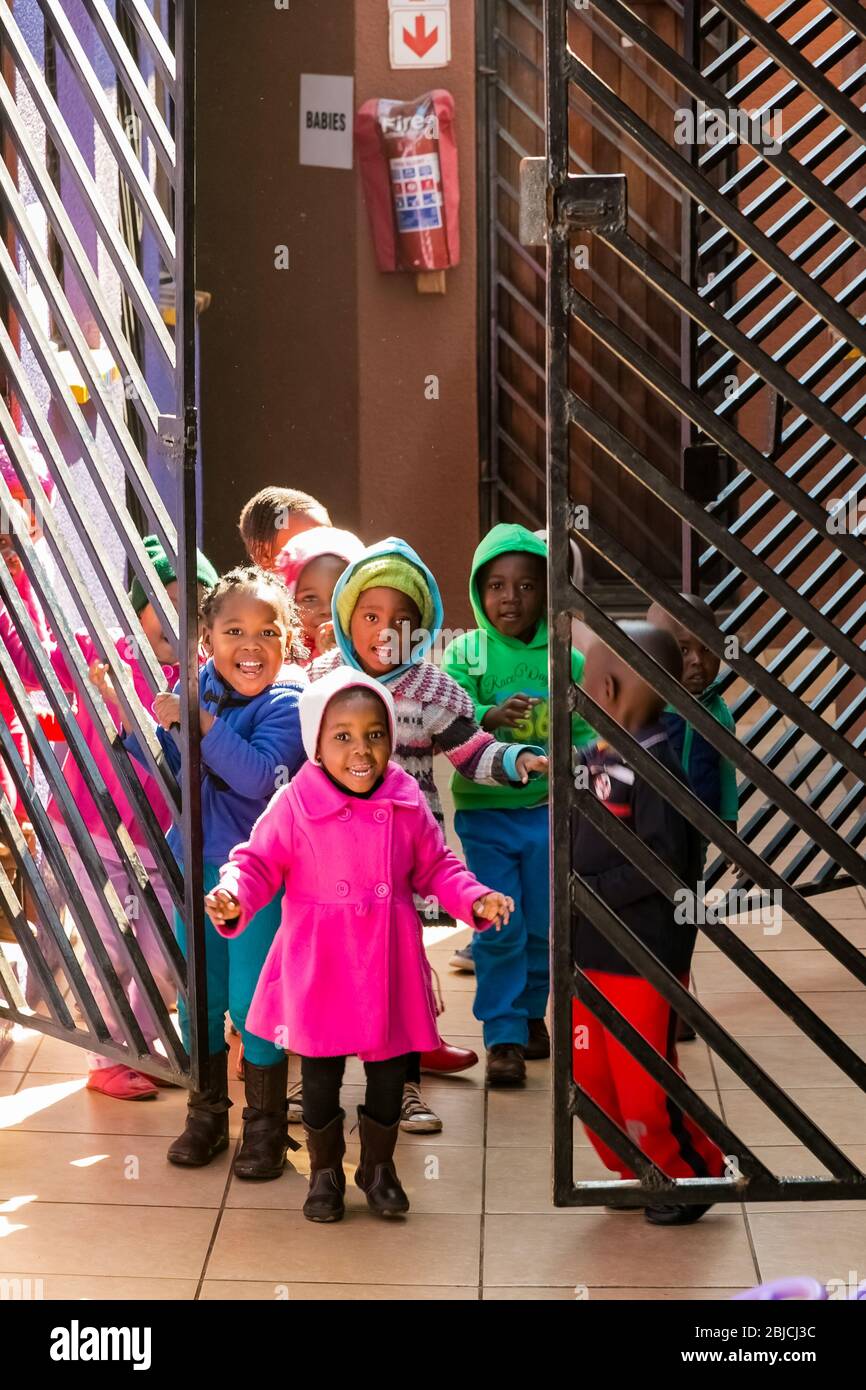 Johannesburg, South Africa August 6, 2015 Young African Preschool