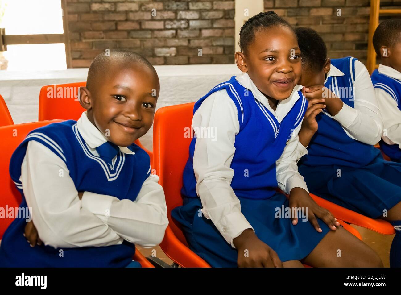 School assembly hall teacher hi-res stock photography and images - Alamy