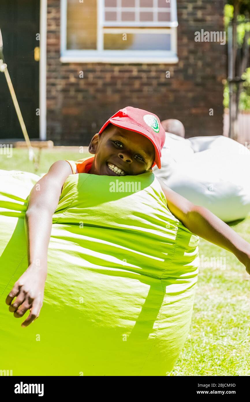 Johannesburg, South Africa December 14, 2017 Young African boy