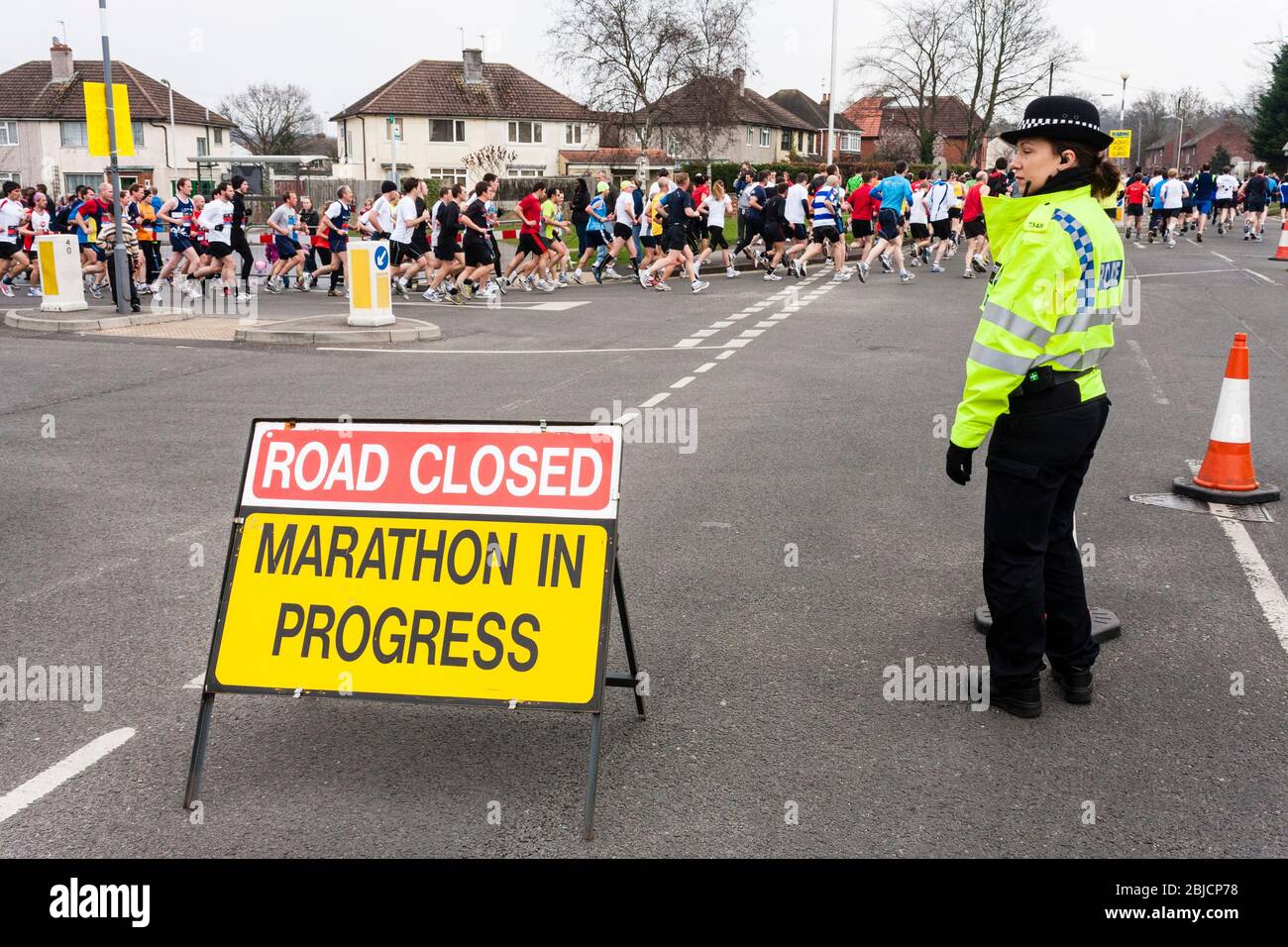 Competitors in the Reading Half Marathon 2011, Reading, Berkshire, England, GB, UK Stock Photo
