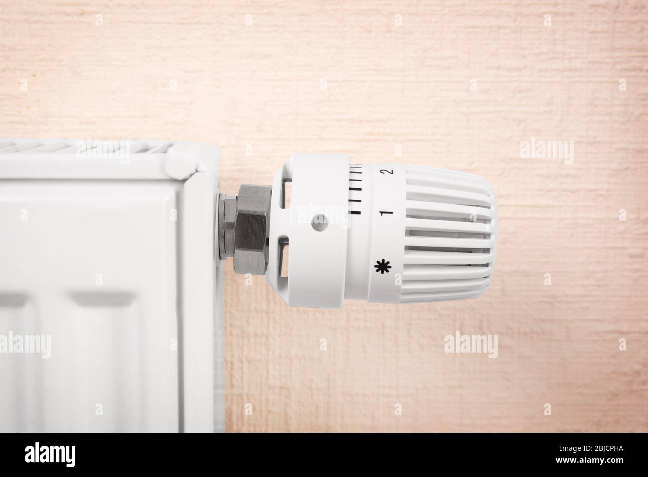 Temperature knob of heating radiator Stock Photo Alamy