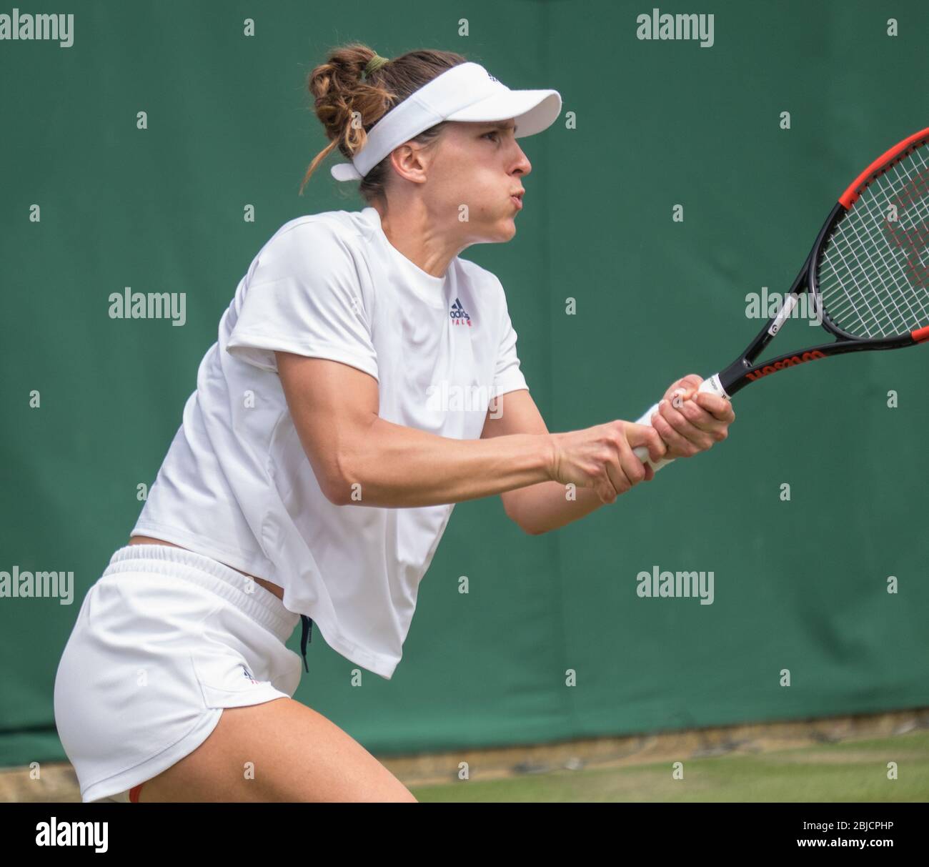 Andrea Petkovic at Wimbledon 2018 Stock Photo