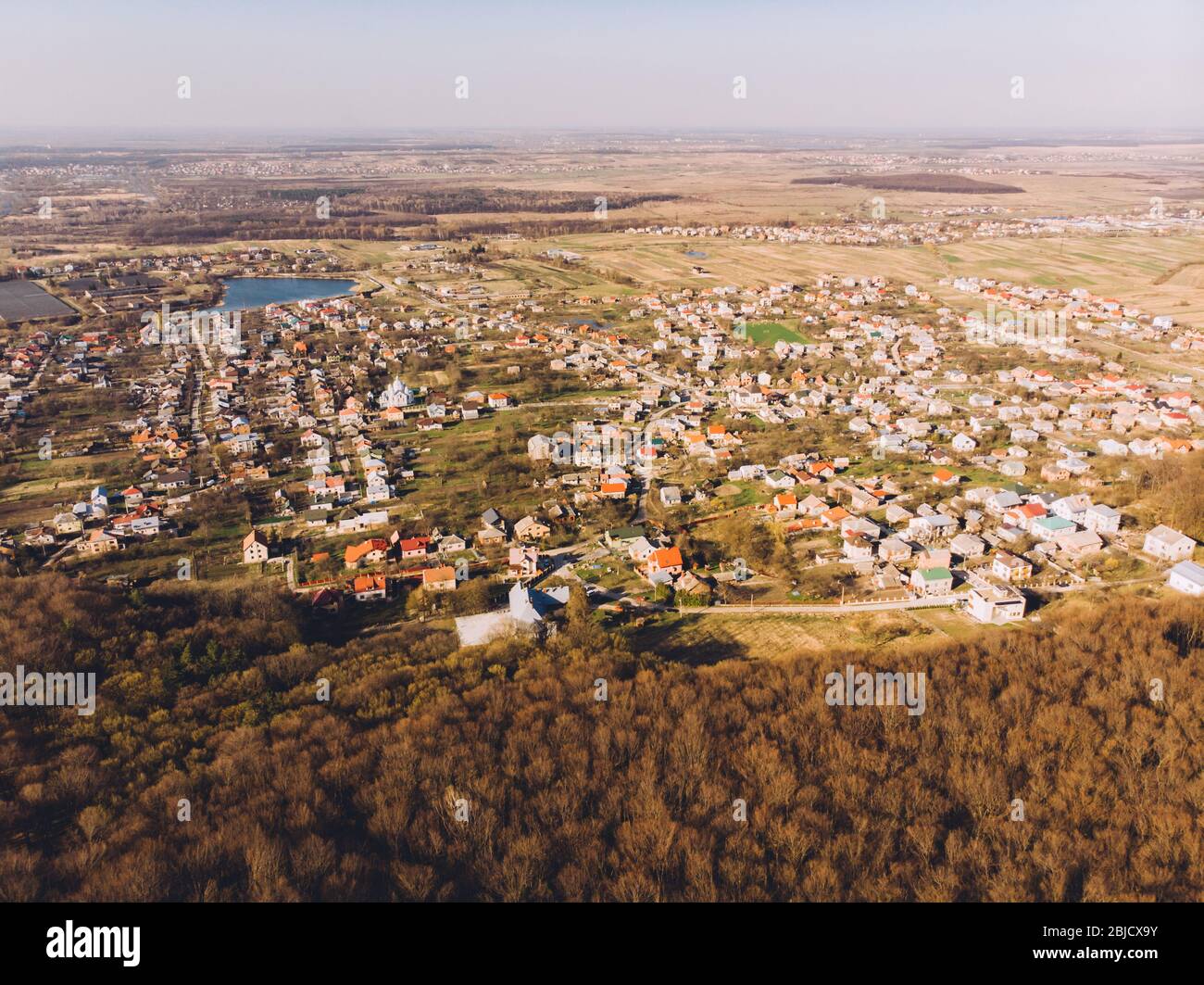 Aerial Overhead Village Stock Photos & Aerial Overhead Village Stock ...